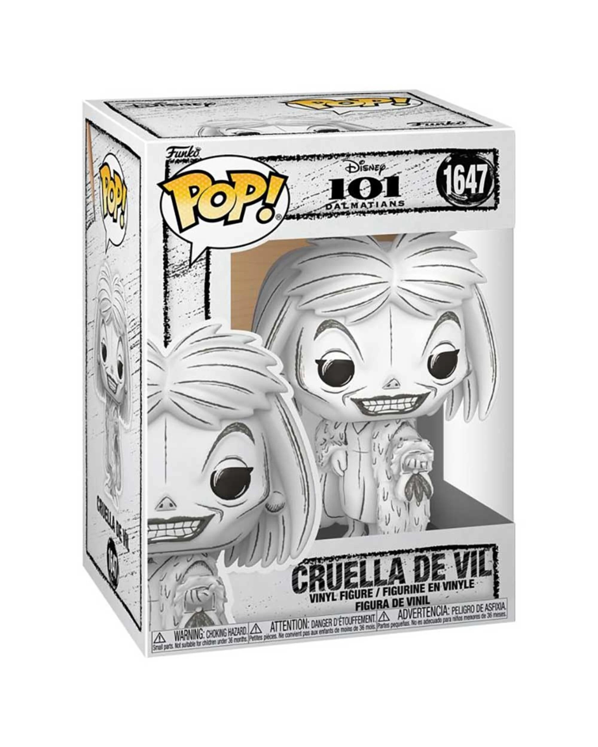 2 Disney - 101 Dalmatians Cruella De Vil Sketch Pop! Vinyl Figure, 2 of 2