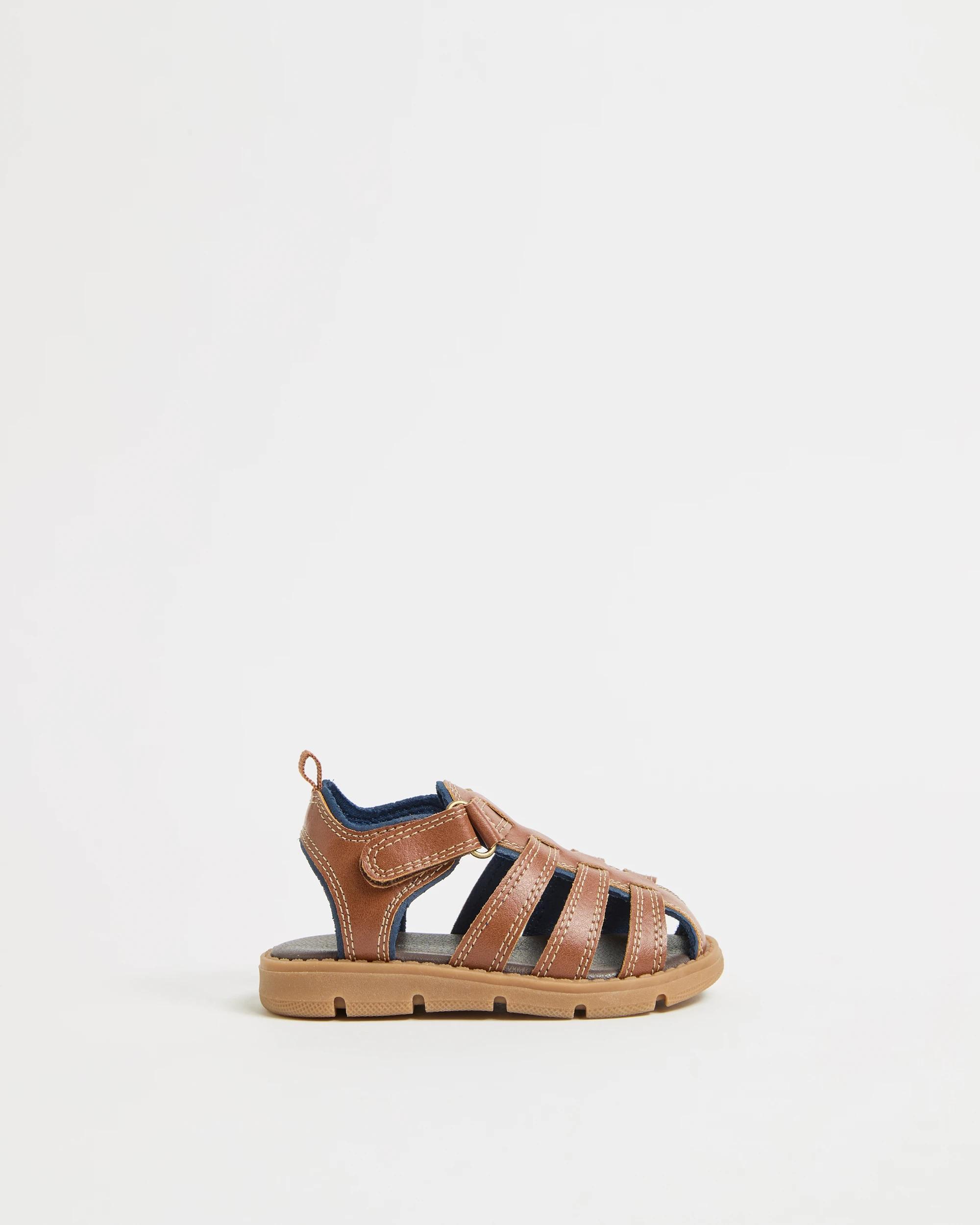 1 Target Baby First Walker/Junior Caged Sandals TAN, 1 of 3