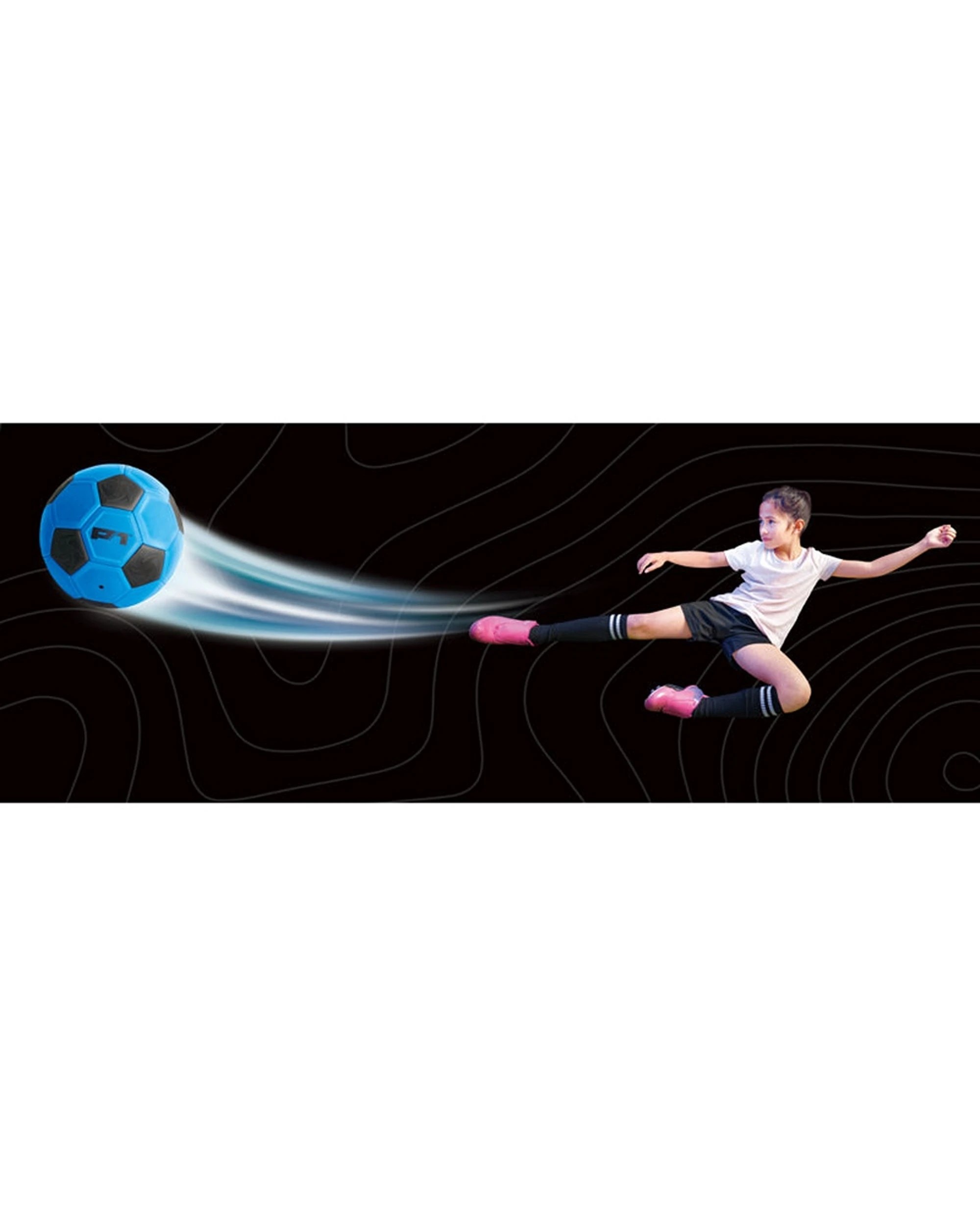4 P1 Arc Reactor Curve Soccer Ball Master Swerve Kicks Activity 5y+ 22cm - Multi, 4 of 4