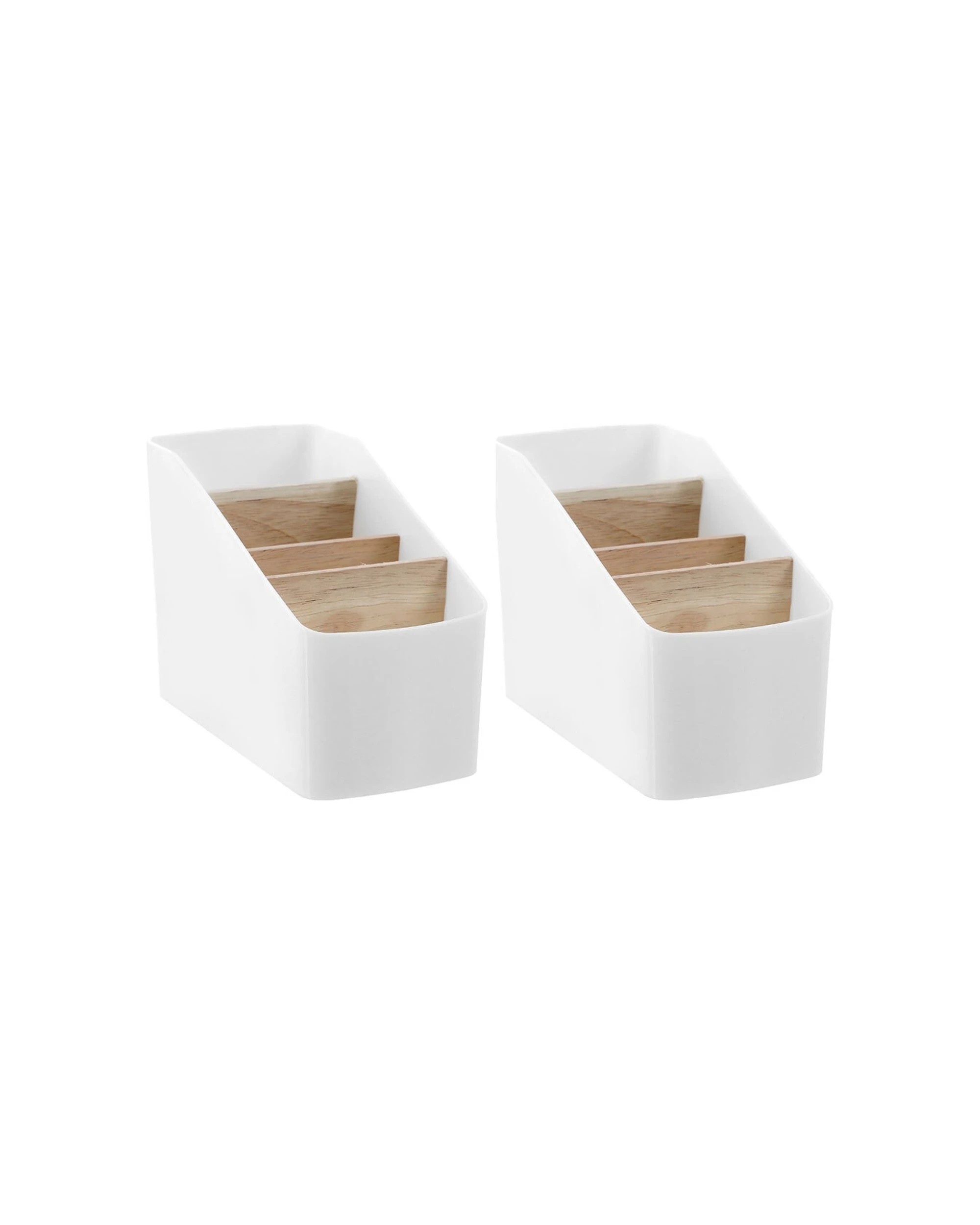 1 Boxsweden Bano Organiser 4 Section Bamboo Inserts 18x9x12.5cm 2PK, 1 of 4