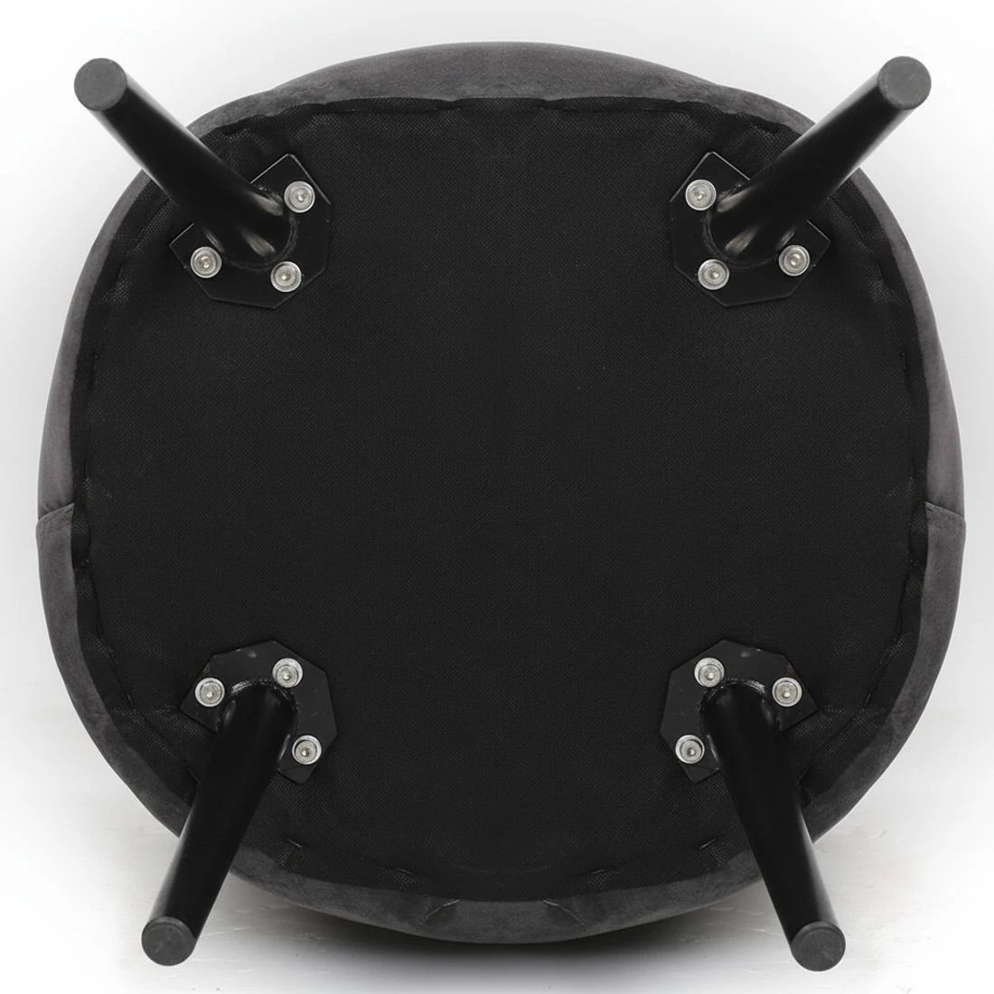 7 Artiss Dining Chairs Set of 2 Velvet Solid Curved Dark - Black, 7 of 8