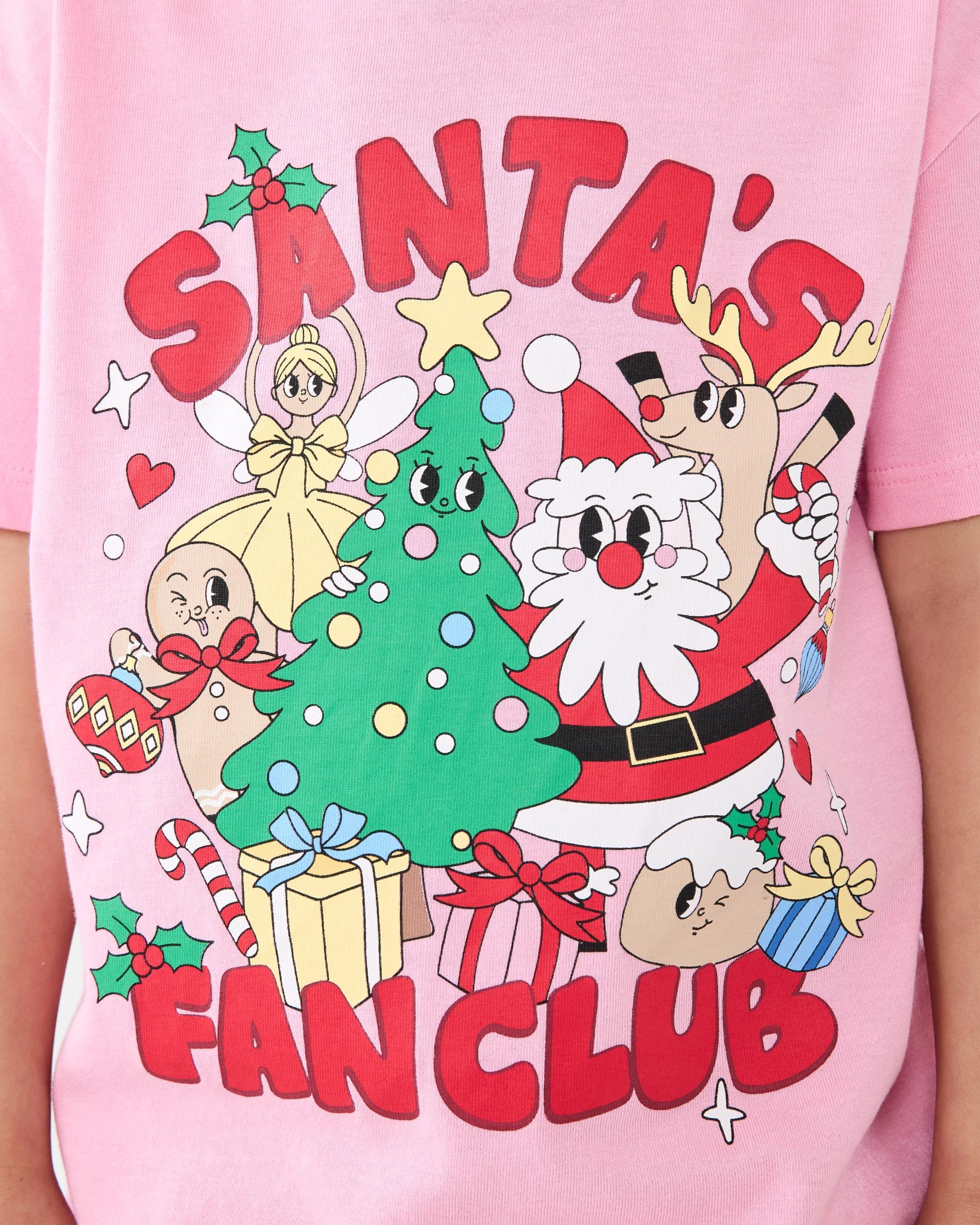 4 Christmas Print T-shirt Pnk Chrctr, 4 of 6
