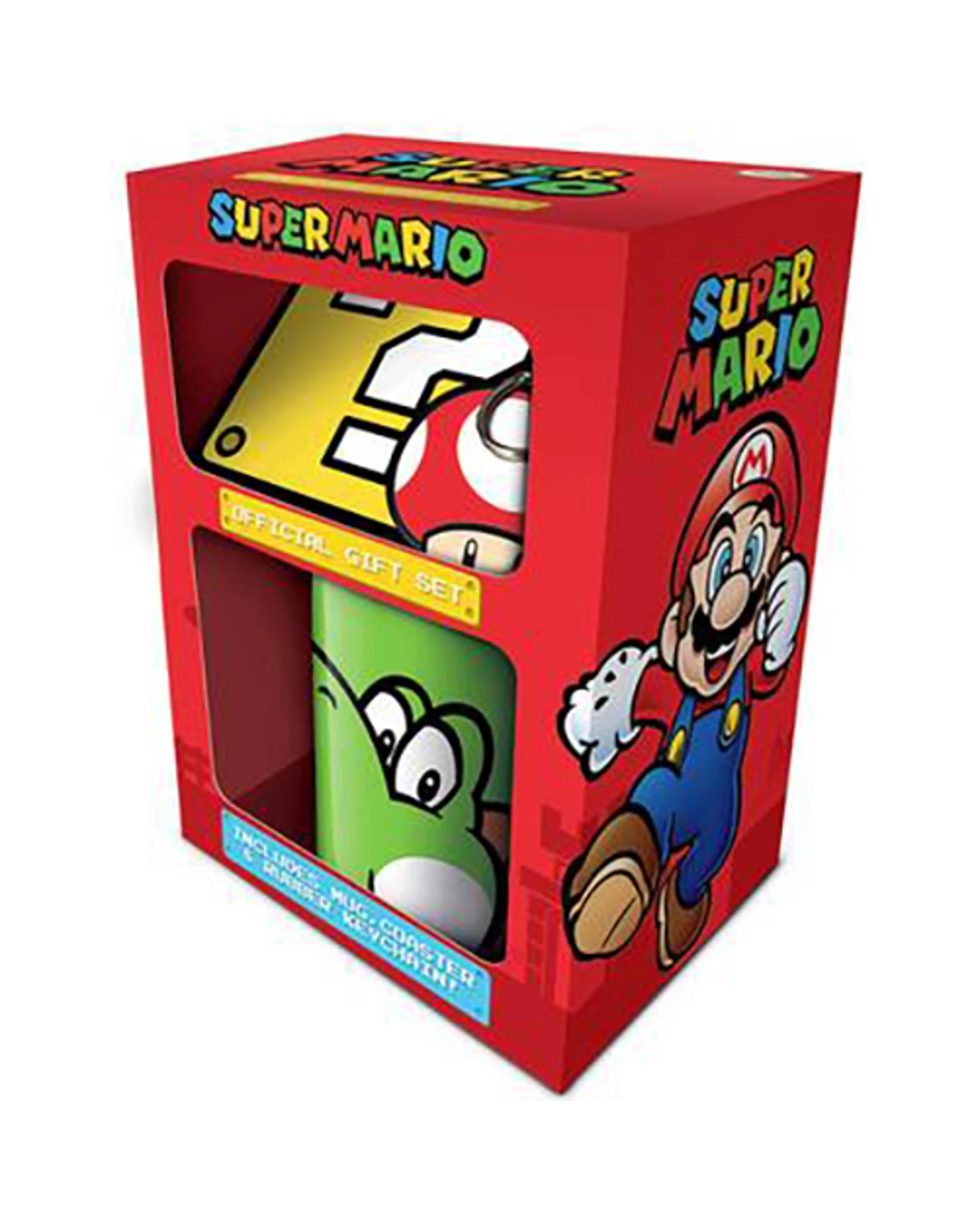 1 Super Mario Yoshi Mug Coaster and Keychain Gift Set, 1 of 1