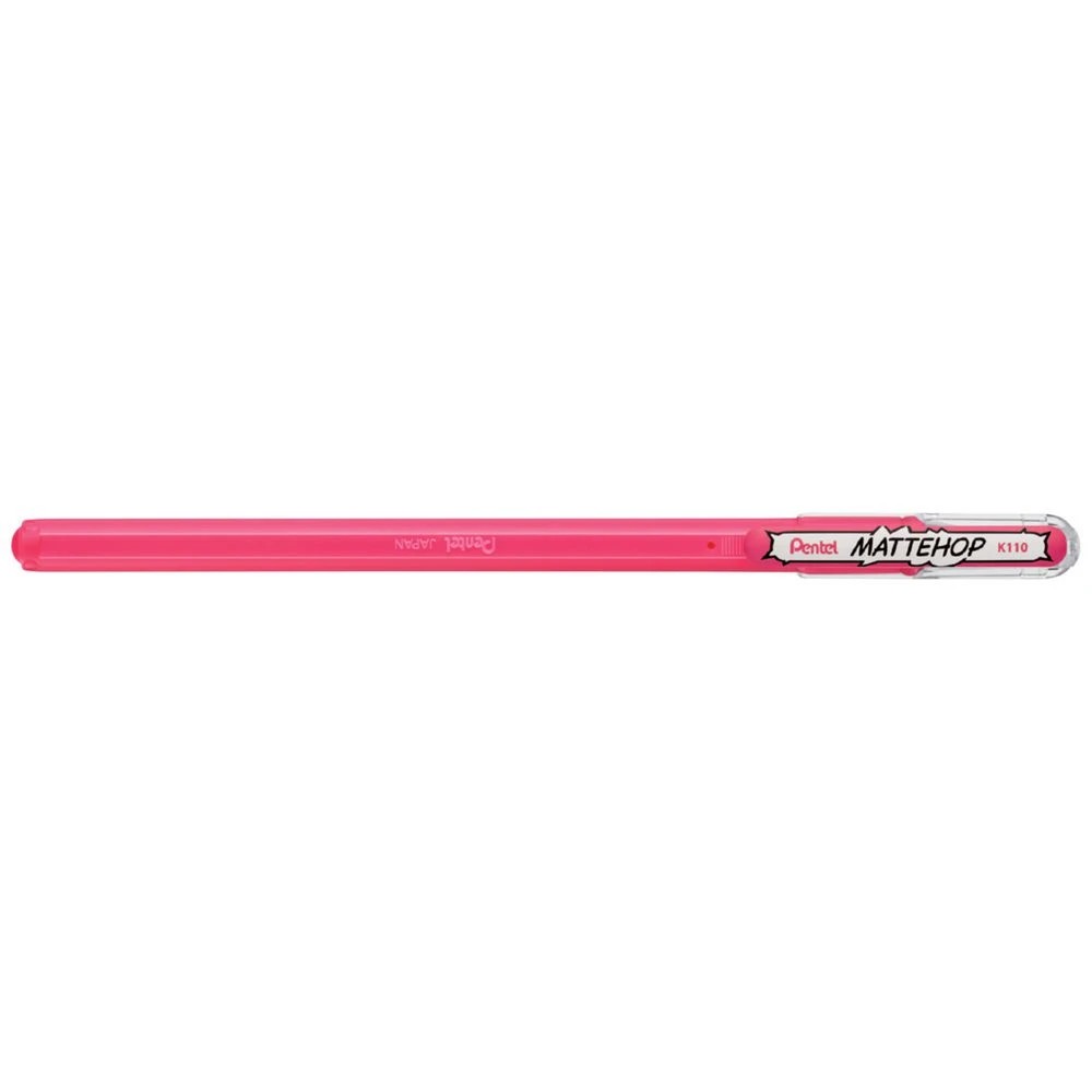 1 Pentel Mattehop Gel Pen 1.0mm Pink, 1 of 2
