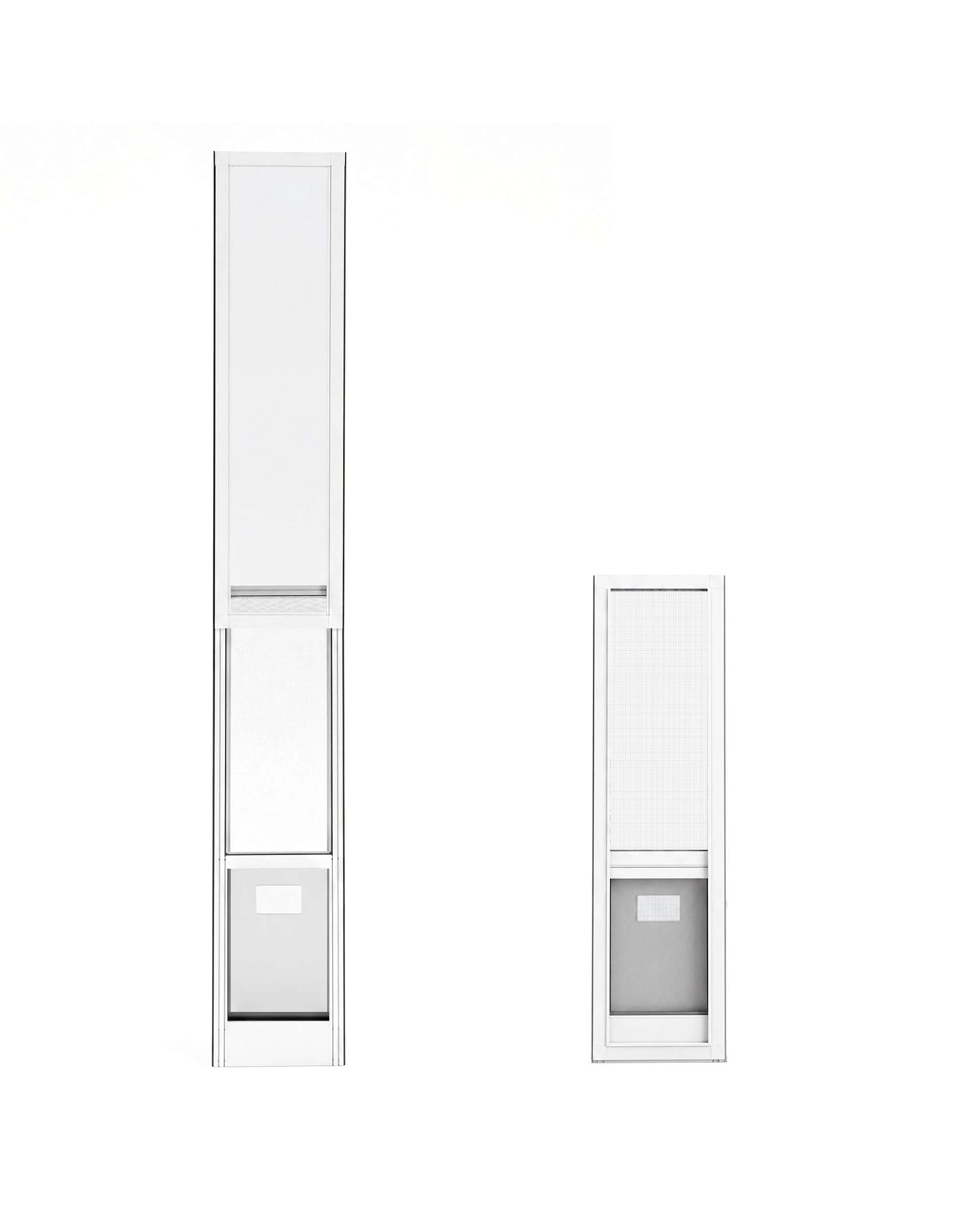 5 Advwin Aluminum Pet Door Insert for Sliding Glass Patio Door, Adjustable Height Lockable, 5 of 9