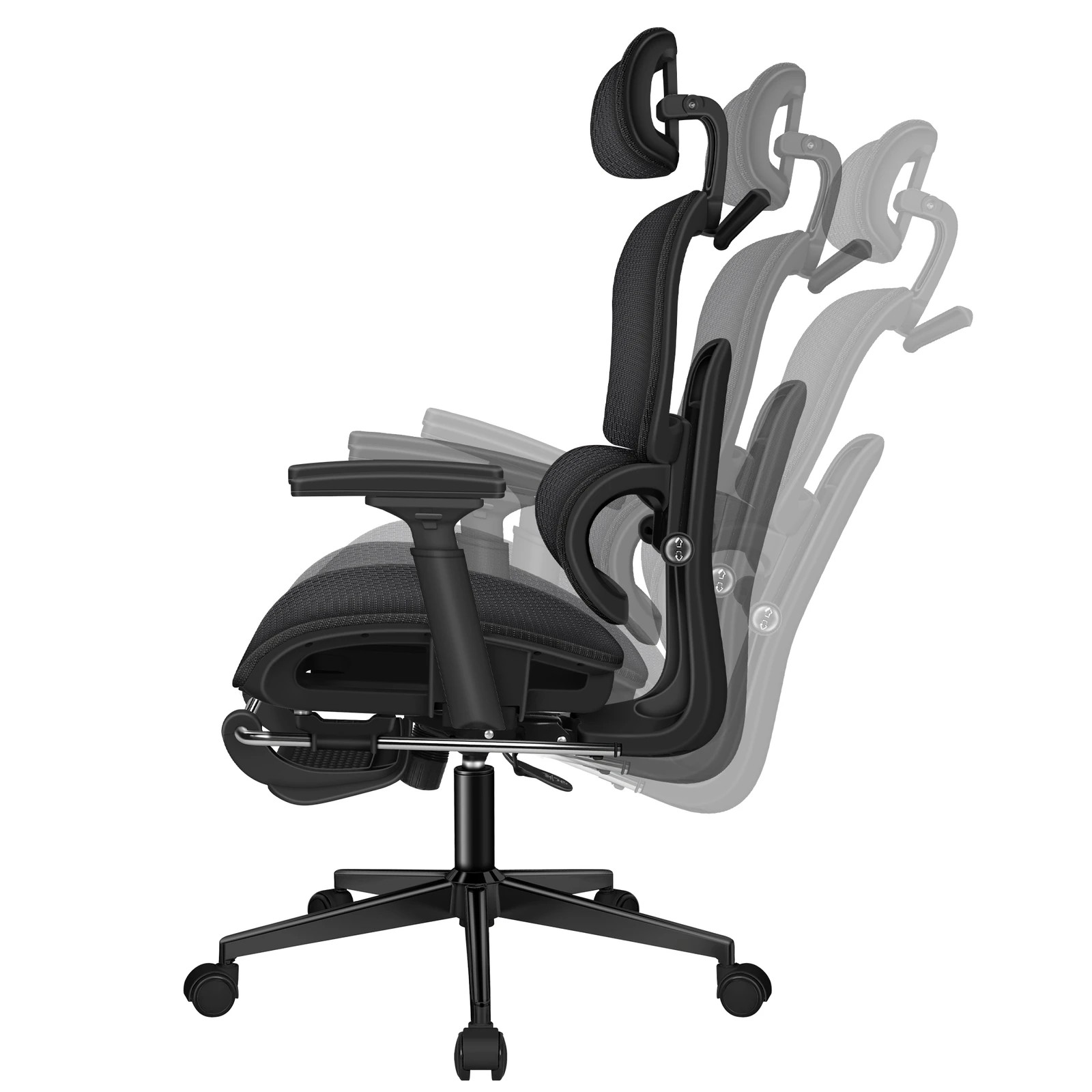 9 Alfordson Ergonomic Office Chair Mesh Executive Racing Computer Seat - Black, 9 of 10
