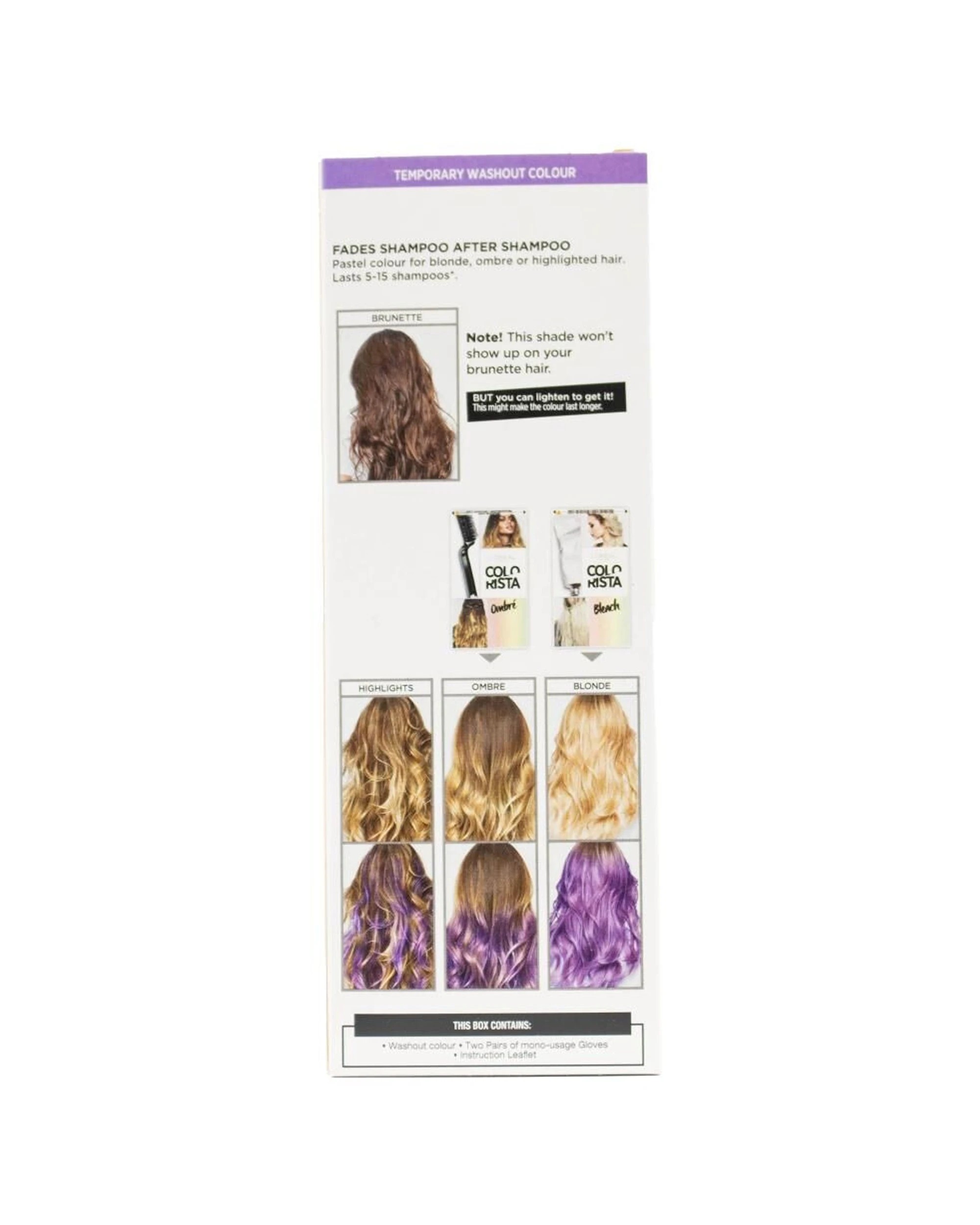 4 Loreal Paris Colorista Washout Hair Colour 80ml Pastel - Purple, 4 of 4
