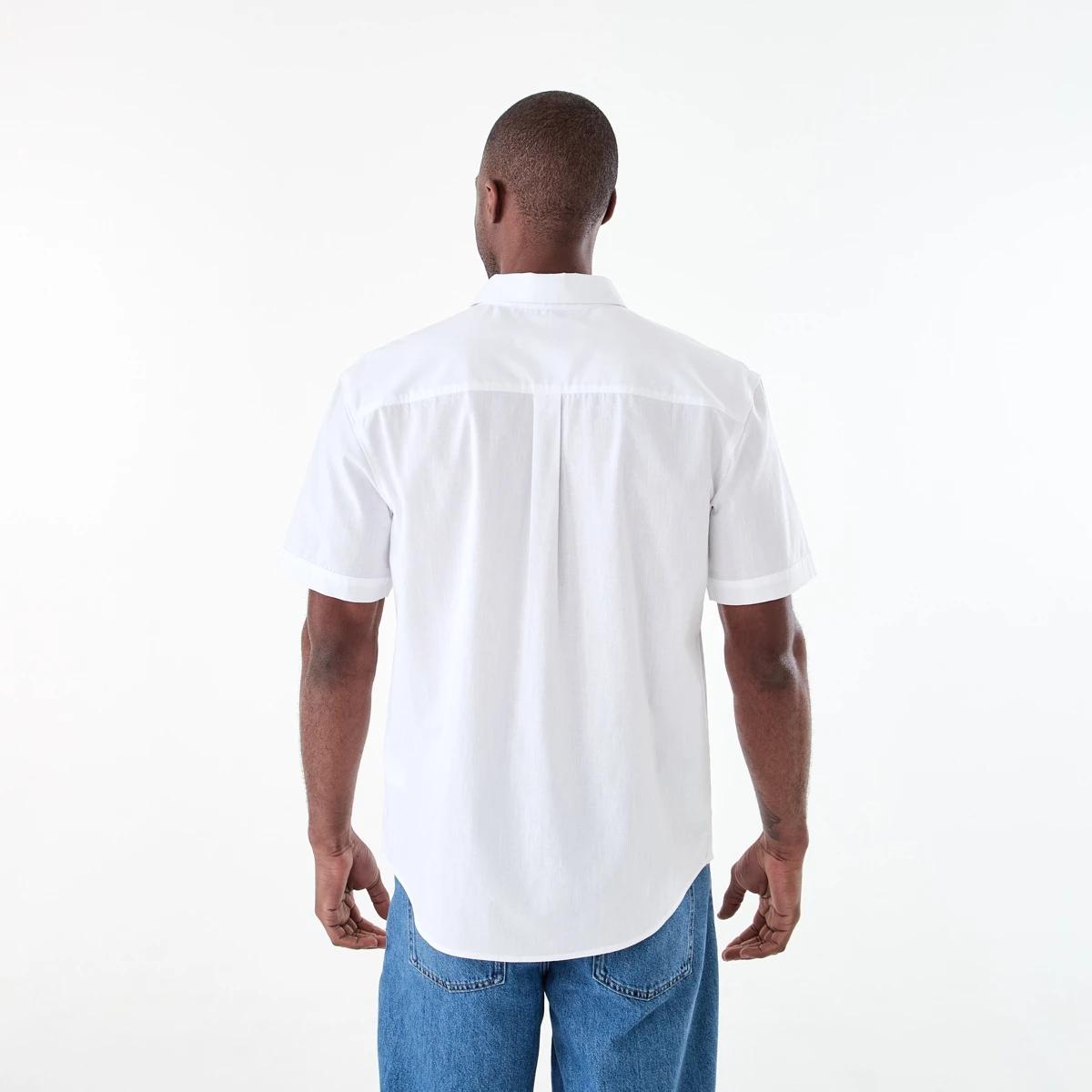 3 Short Sleeve Cotton Linen Shirt White, 3 of 6