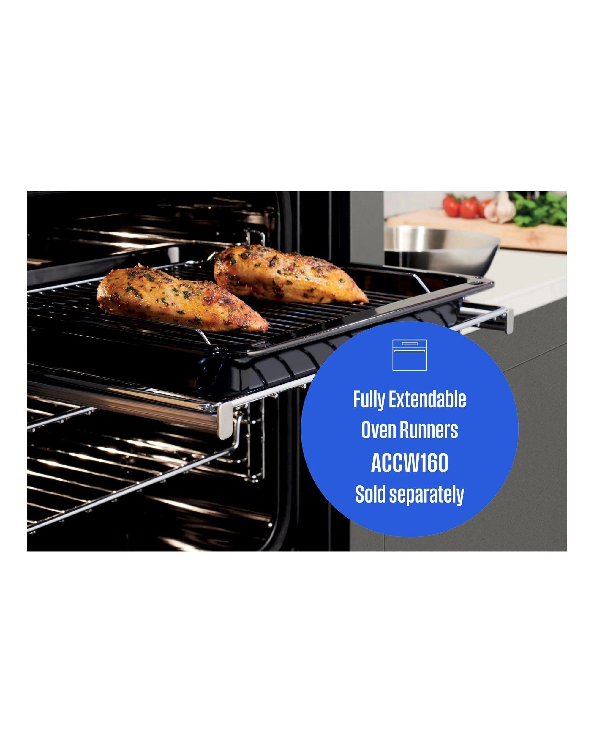 5 Westinghouse WVE6314SD 60cm Dark Stainless Steel Multi-Function Oven - Black, 5 of 5