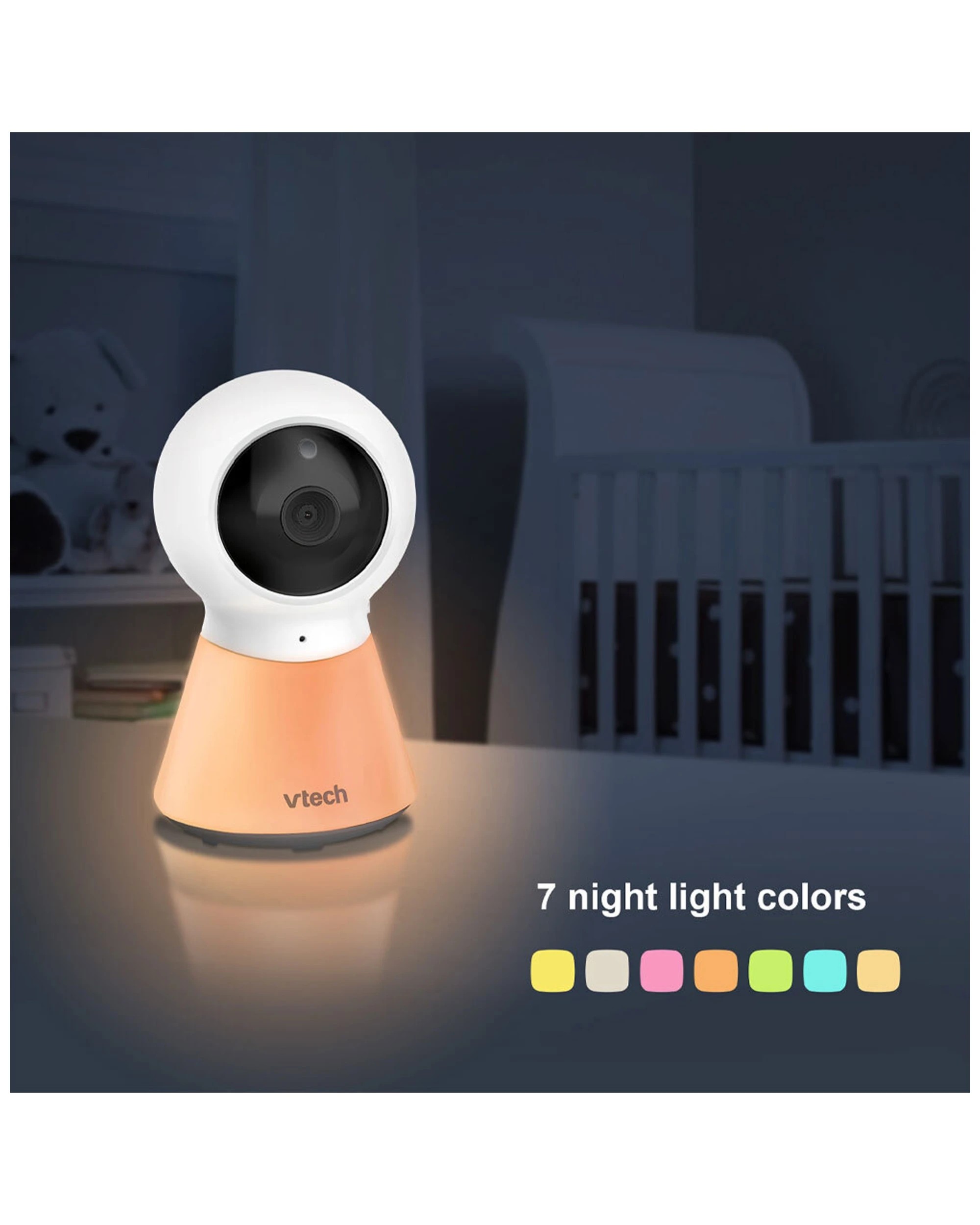 2 Vtech Bm3350n Video & Audio 2 Way Communication Baby Monitor
 - White, 2 of 3