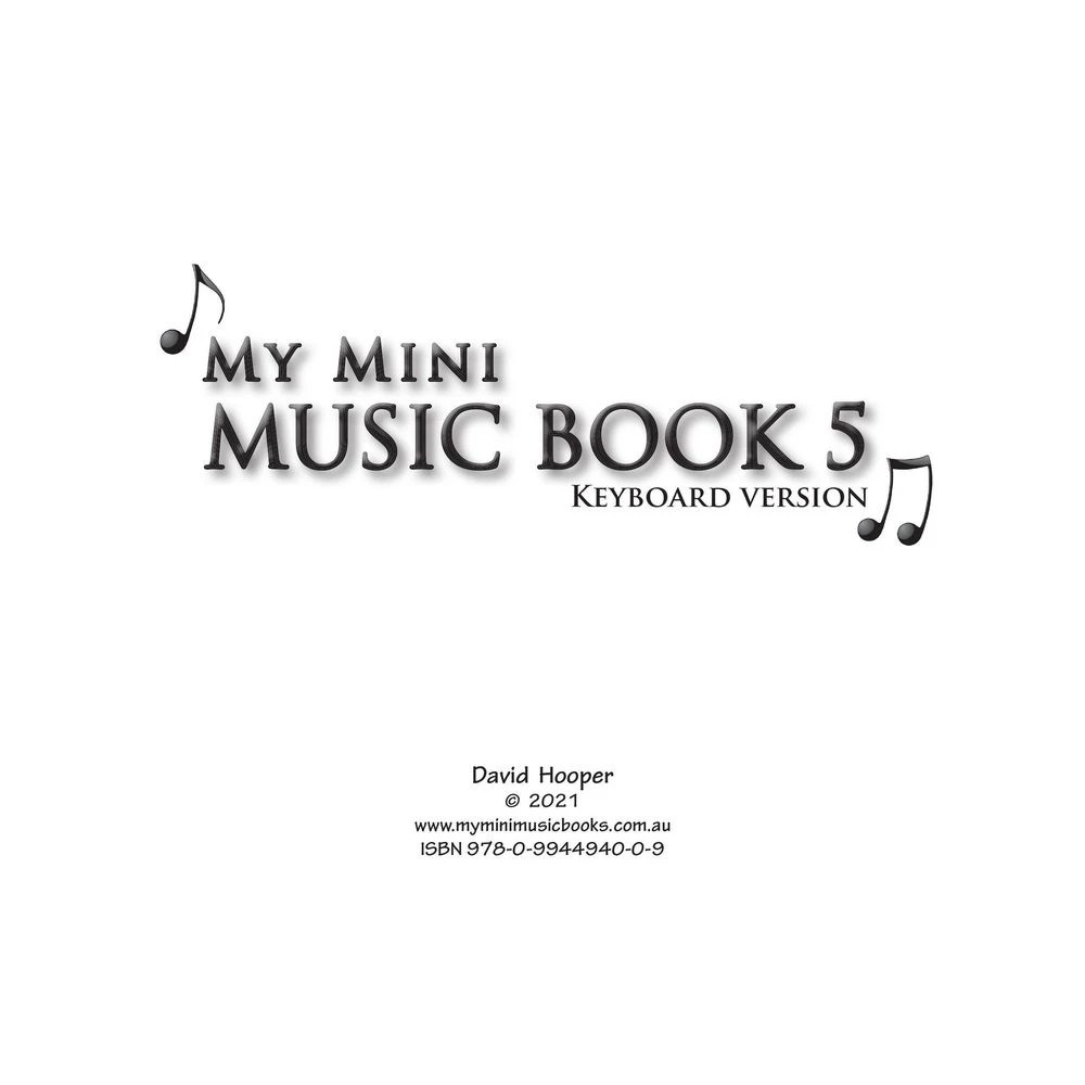 2 My Mini Music Book 5 Keyboard Version, 2 of 5