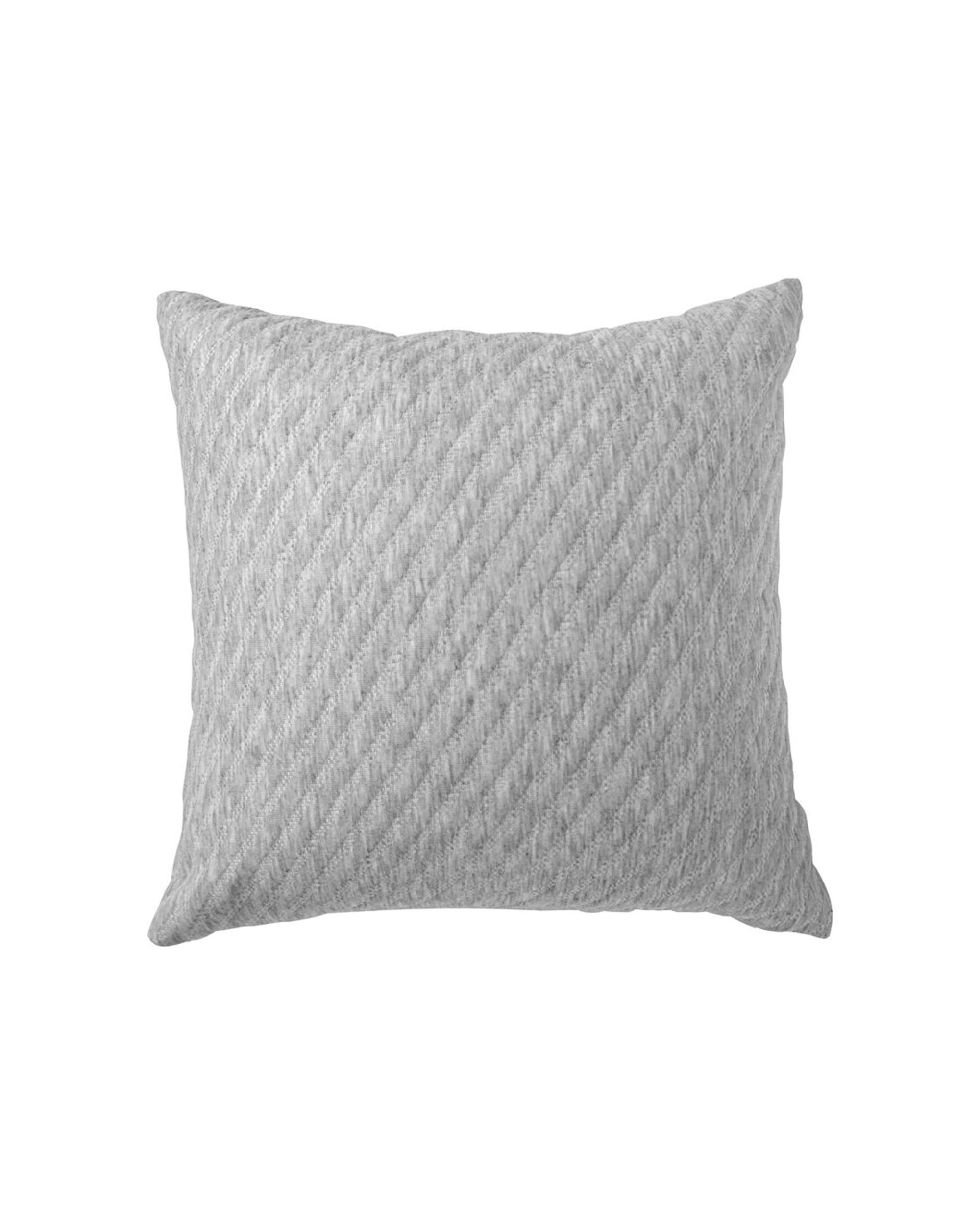 1 Bianca Pesaro Square Cushion Polyester Cotton Jersey 43x43cm Marle - Grey, 1 of 1