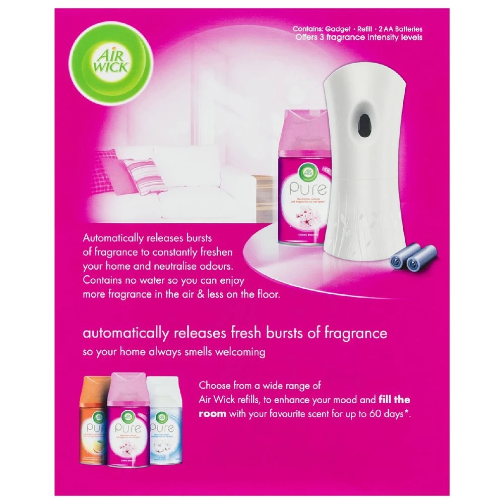 3 Air Wick Pure Freshmatic Air Freshener Cherry Blossom, 3 of 5