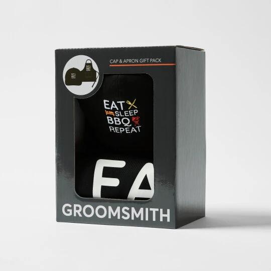 1 Groomsmith Cap and Apron Gift Pack BLACK
