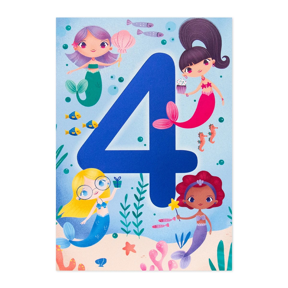 3 Connections from Hallmark 4th Birthday Card - Mermaids, 3 of 3