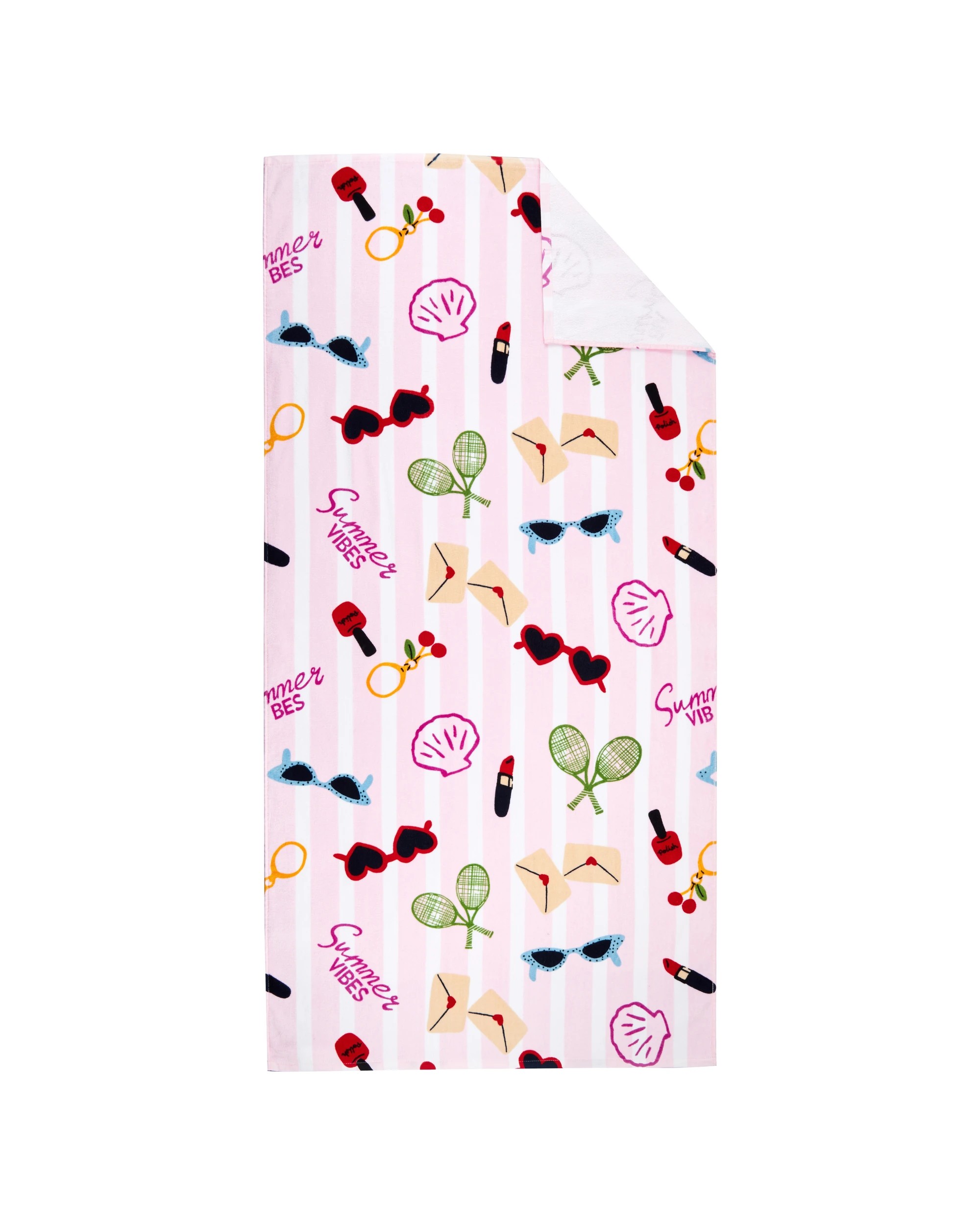 4 Summer Vacay Cotton Velour Beach Towel, 4 of 6