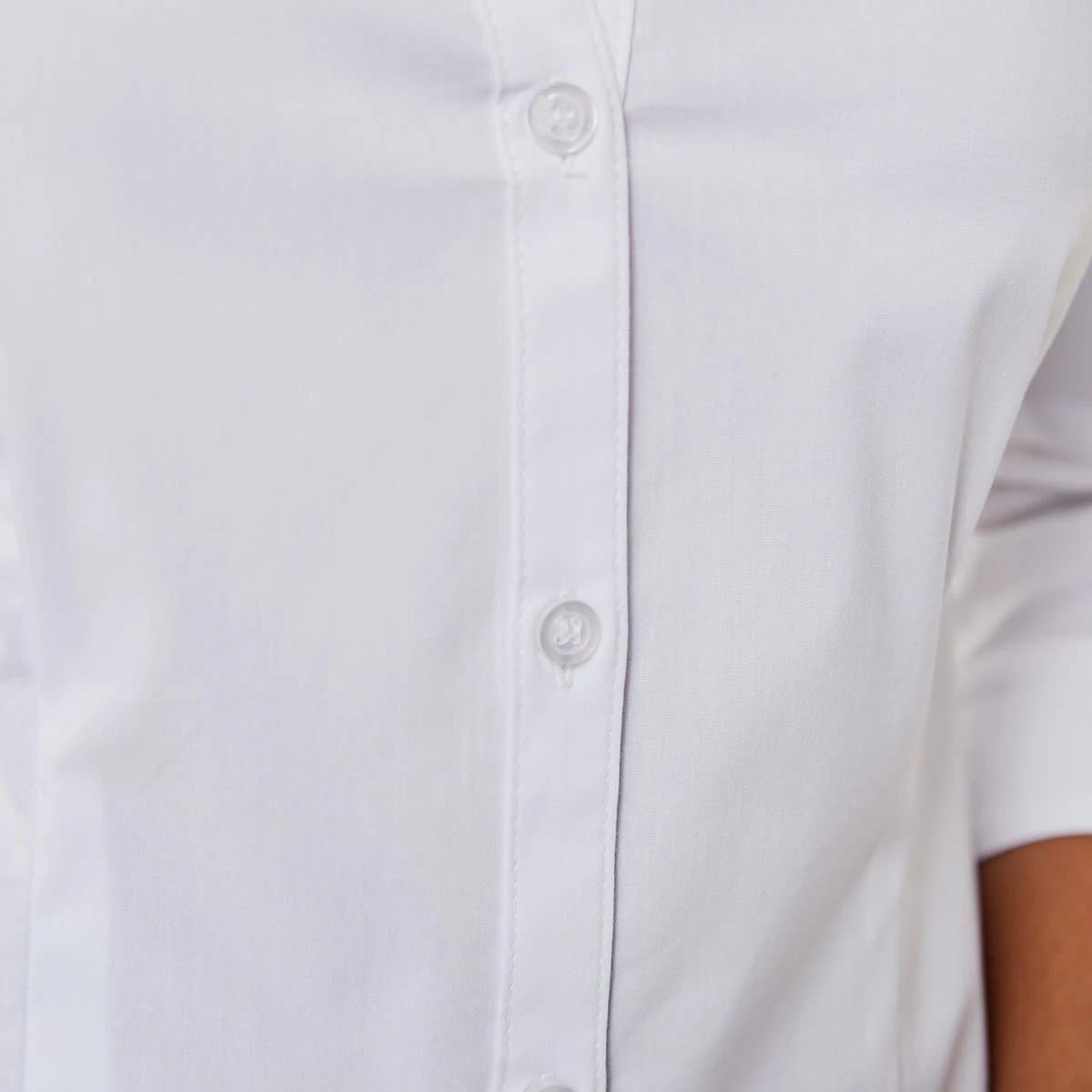 6 3/4 Sleeve Work Shirt White, 6 of 6