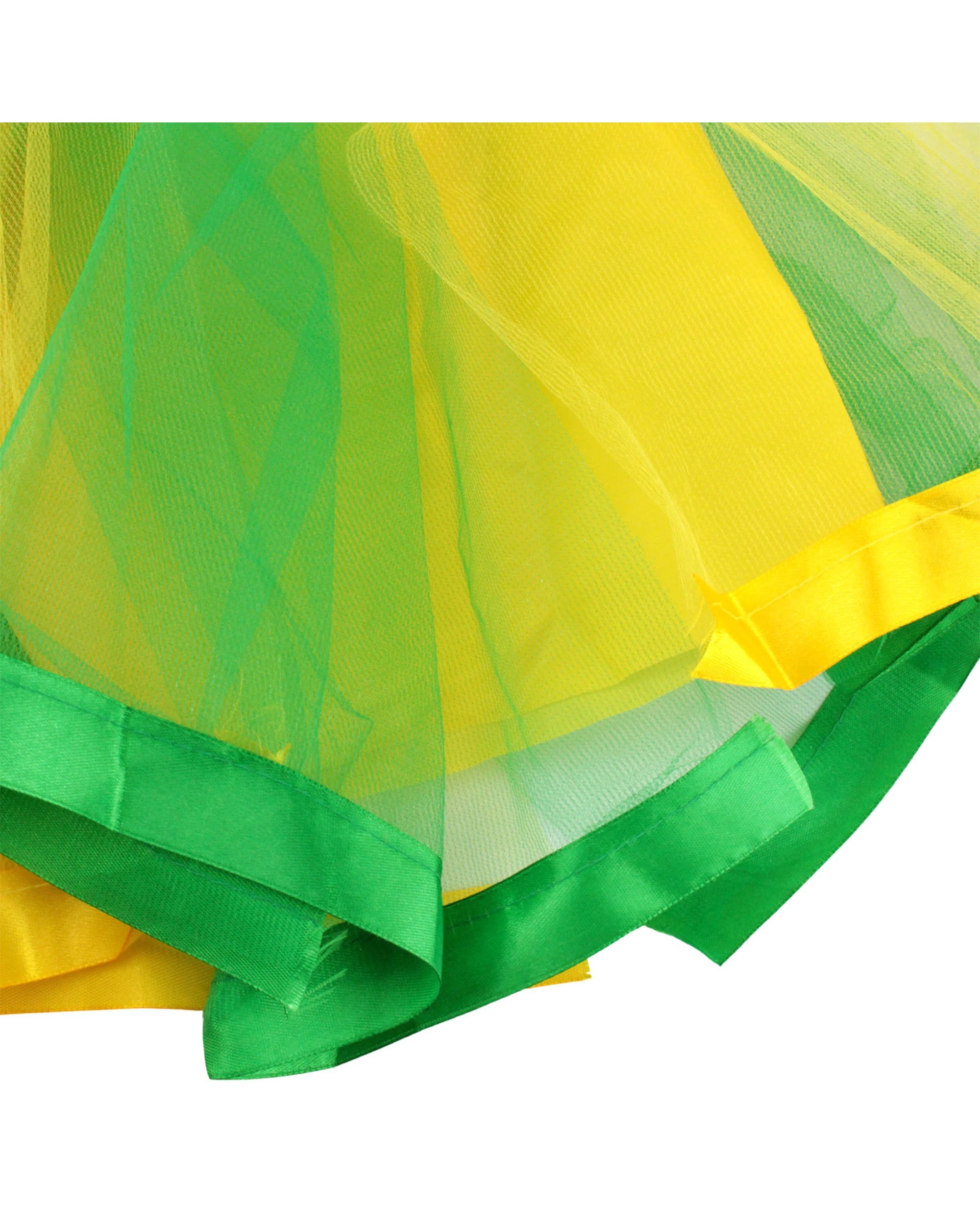 2 Party Planet Adult Green and Yellow Tutu - One Size, 2 of 3