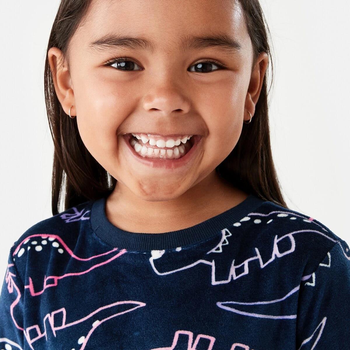 3 Super Soft Pyjama Set Nvy Dino, 3 of 8
