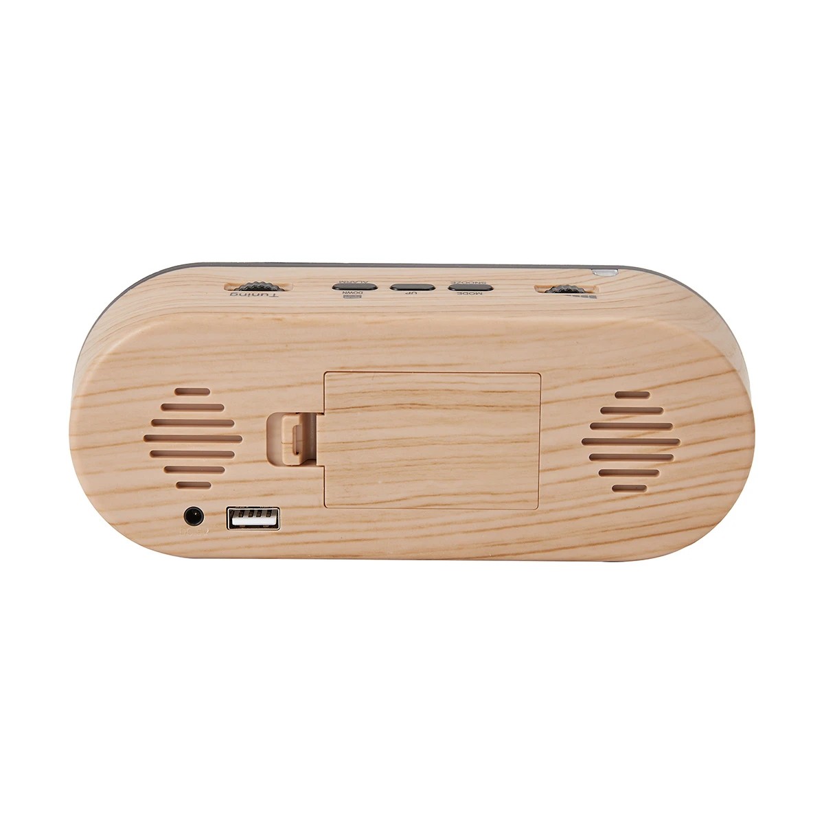 3 Clock Radio - Wood Look, 3 of 9