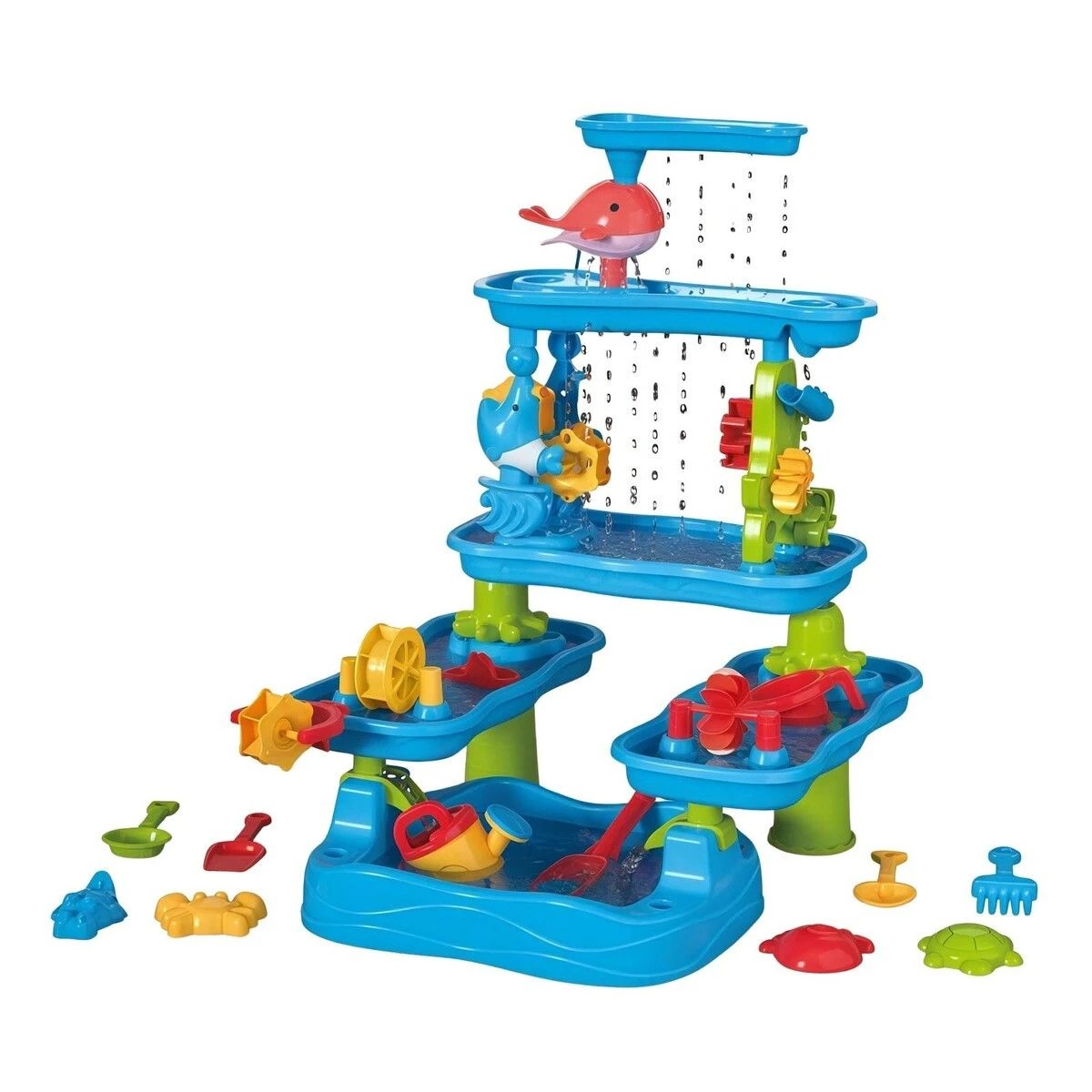 1 AUSWAY Sand Water Play Table 5 Tier Waterfall Pool Toys Set, 1 of 1