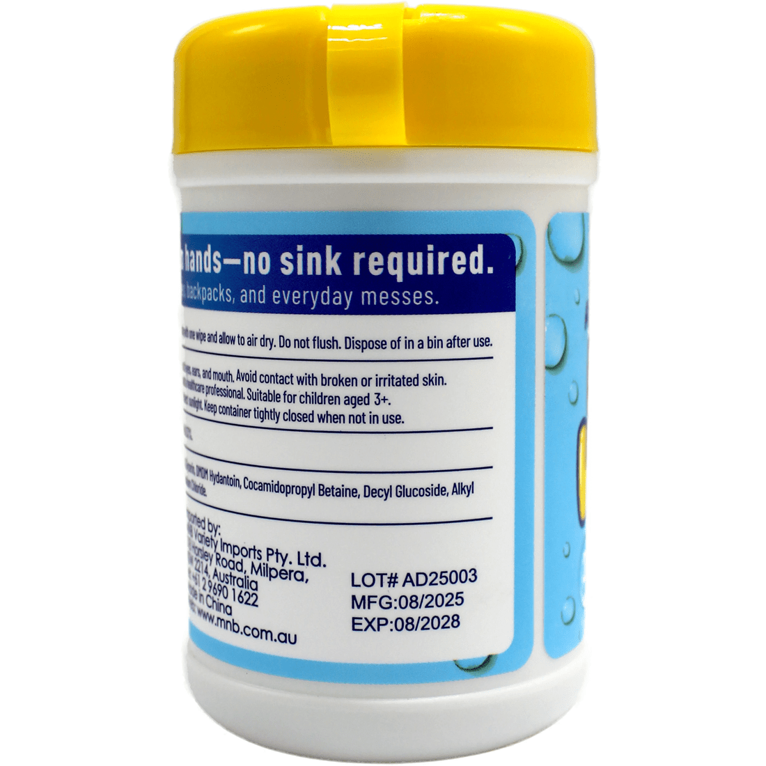 4 SwissCare 20 Piece Anti-Bacterial Keychain Handwipes - Zesty Lemon, 4 of 4