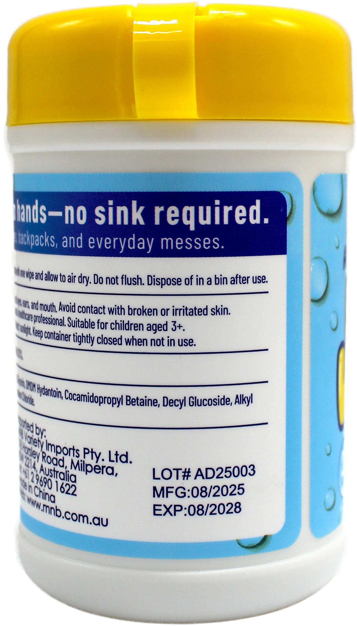 4 SwissCare 20 Piece Anti-Bacterial Keychain Handwipes - Zesty Lemon, 4 of 4