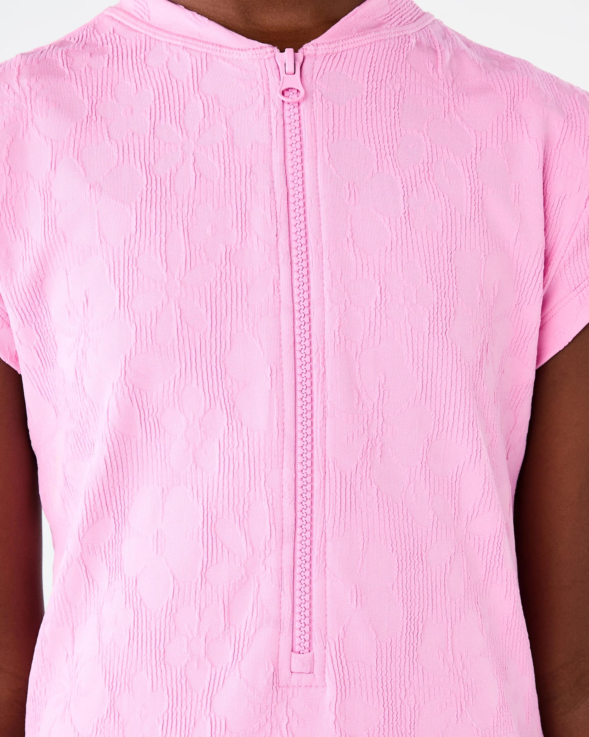 4 One Piece Print Bather with Cap Sleeve Trpc Flwrs, 4 of 8