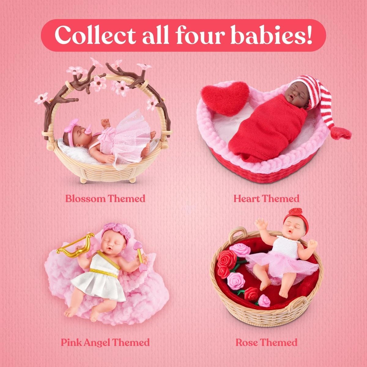 4 My Mini Baby Sweet Hearts by ZURU - Assorted, 4 of 8