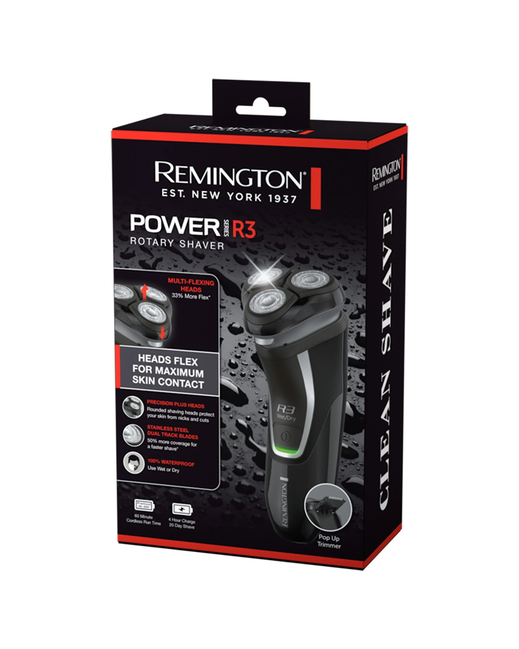 4 Remington Power Series R3 Rotary Shaver - Black, 4 of 4