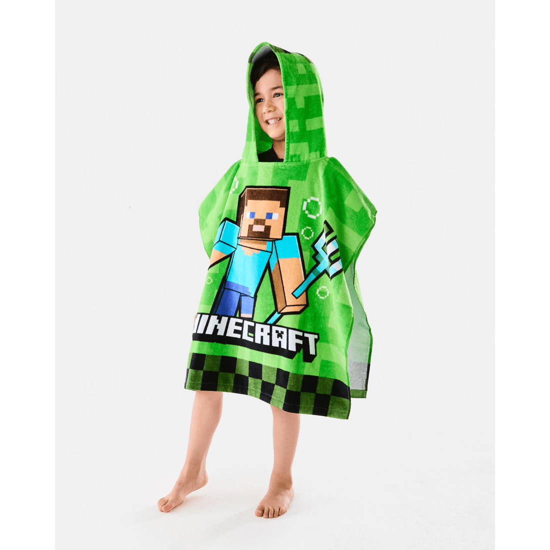 1 Minecraft Cotton Hooded Towel, 1 of 8