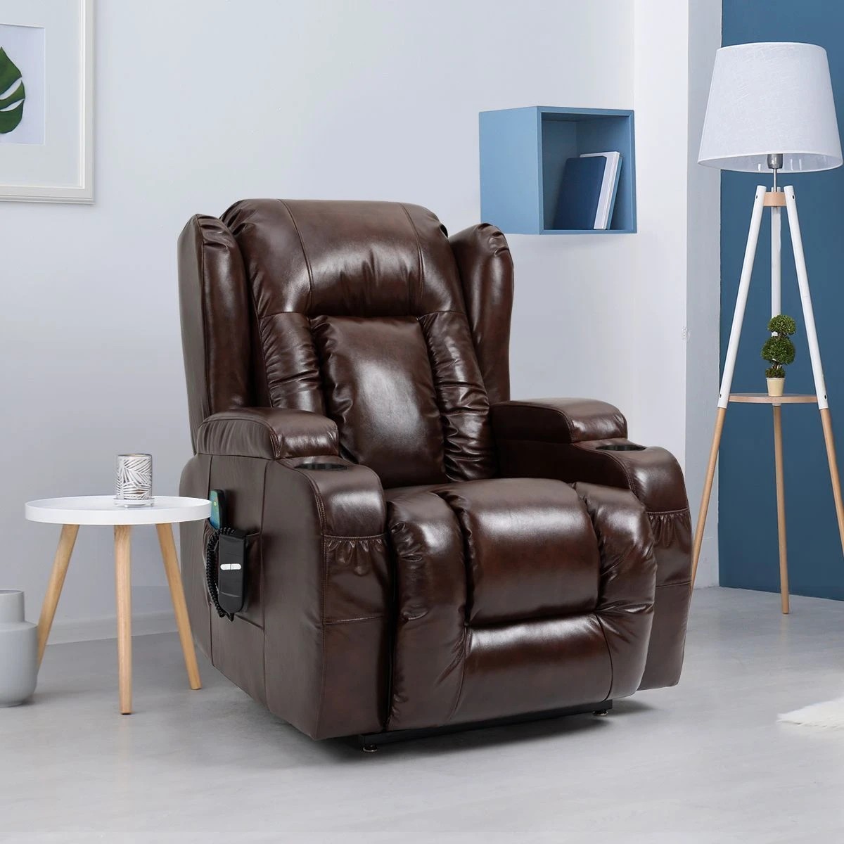 2 Ausway Massage Recliner Chair Electric 8 Point Heated, 2 of 5