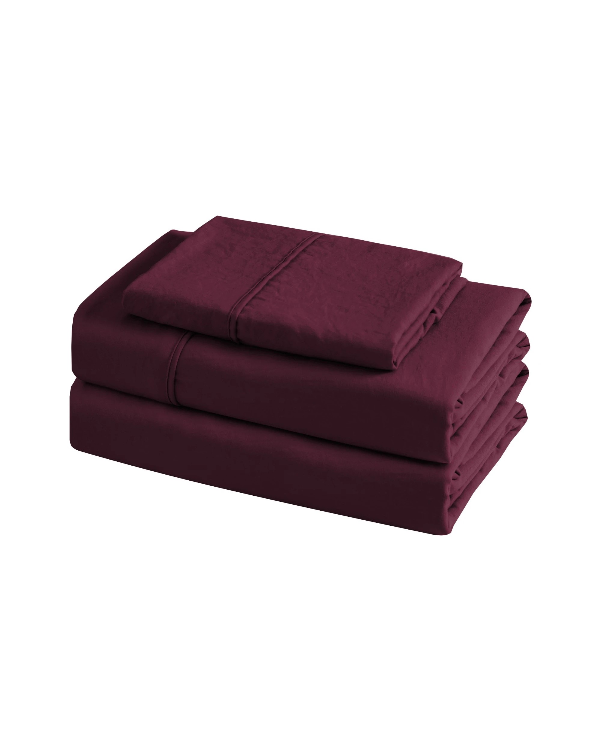 10 Dreamaker Superfine Washed Microfibre Sheet Set - King Single Bed - Cherry, 10 of 10