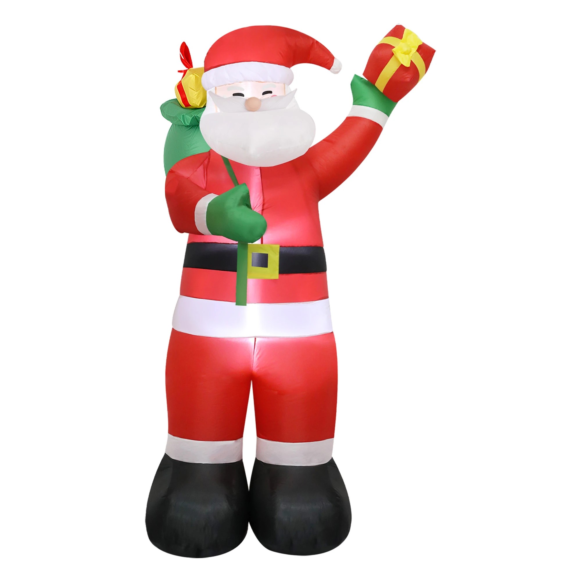 1 Santaco 2.4m Inflatable Christmas Santa Clauss LED Light Xmas Gift Outdoor Decor, 1 of 9