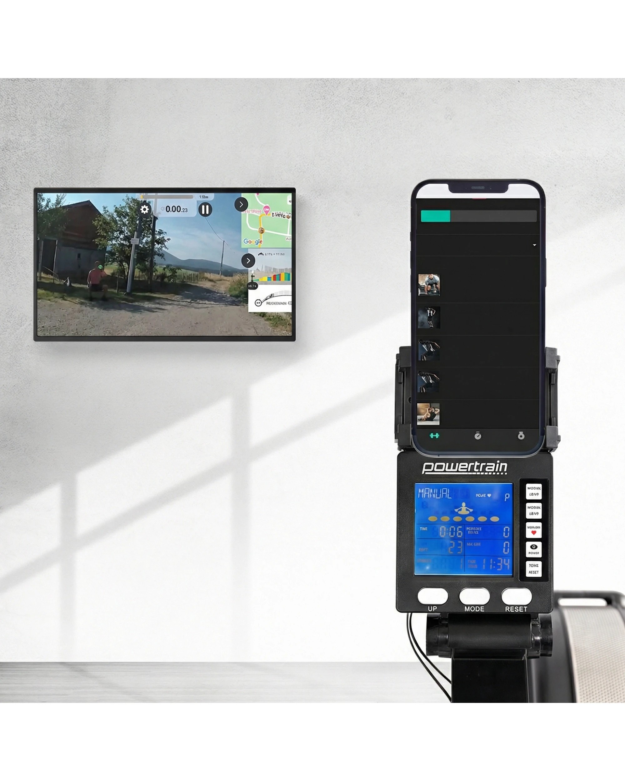 4 Powertrain Air Rowing Machine Resistance Rower for Home Gym Cardio, 4 of 10