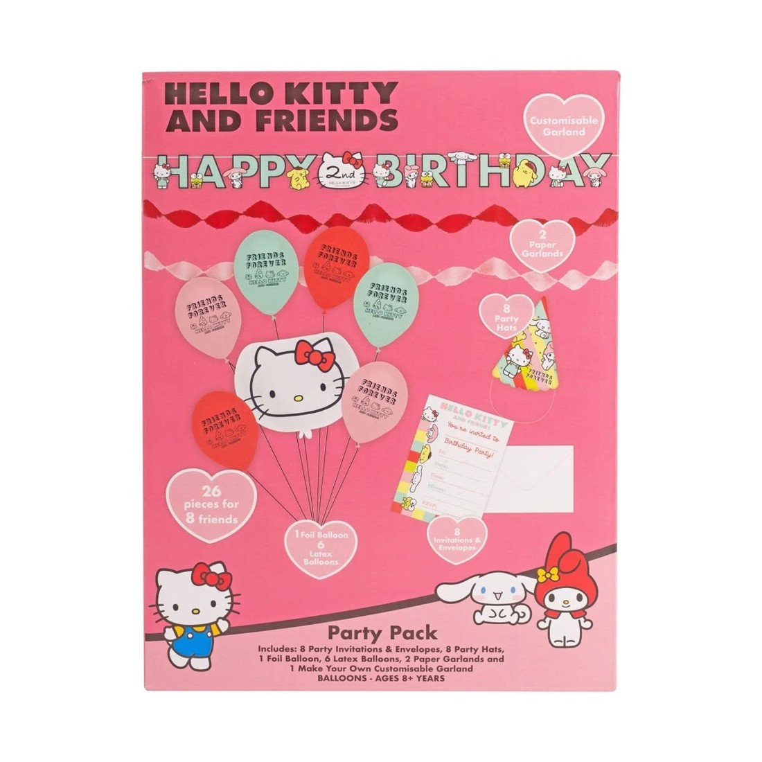 1 26 Piece Hello Kitty and Friends Party Pack, 1 of 9
