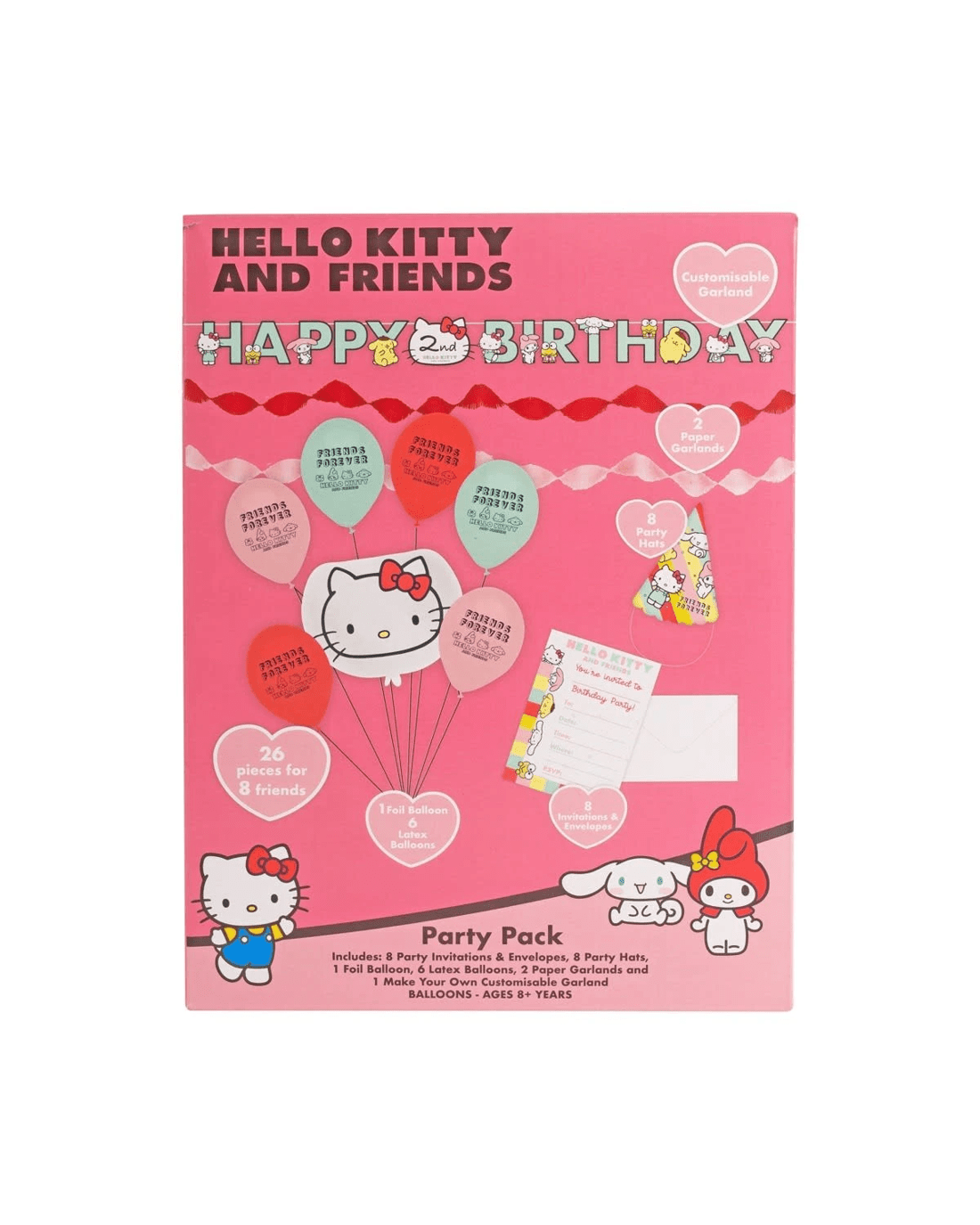 1 26 Piece Hello Kitty and Friends Party Pack, 1 of 9