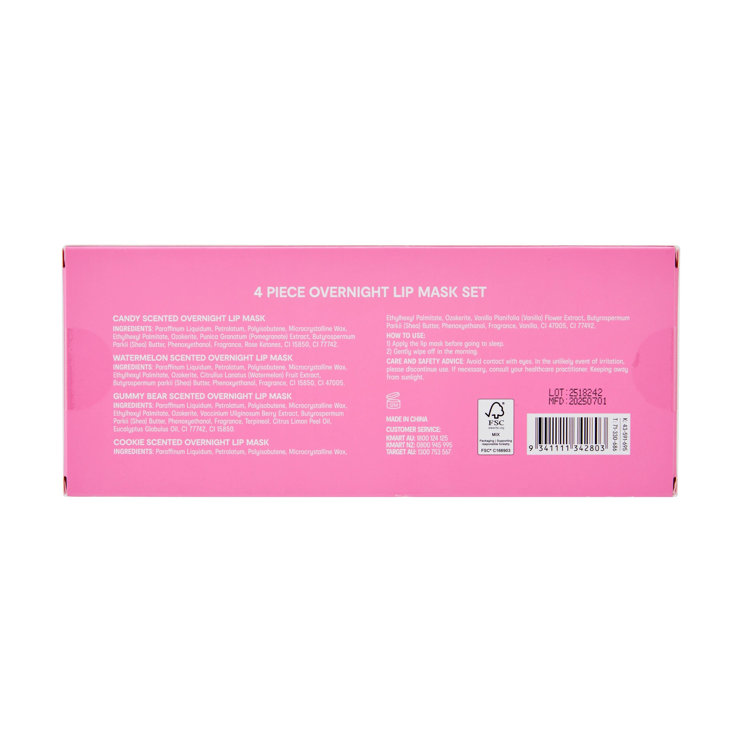 5 OXX Skincare 4 Piece Overnight Lip Mask Set, 5 of 5