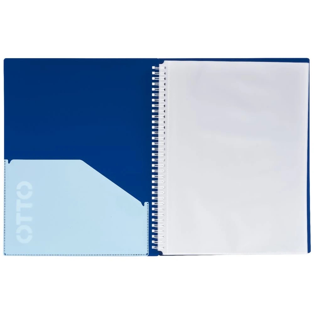 3 Otto A4 Fixed Display Book 20 Pockets Navy, 3 of 5