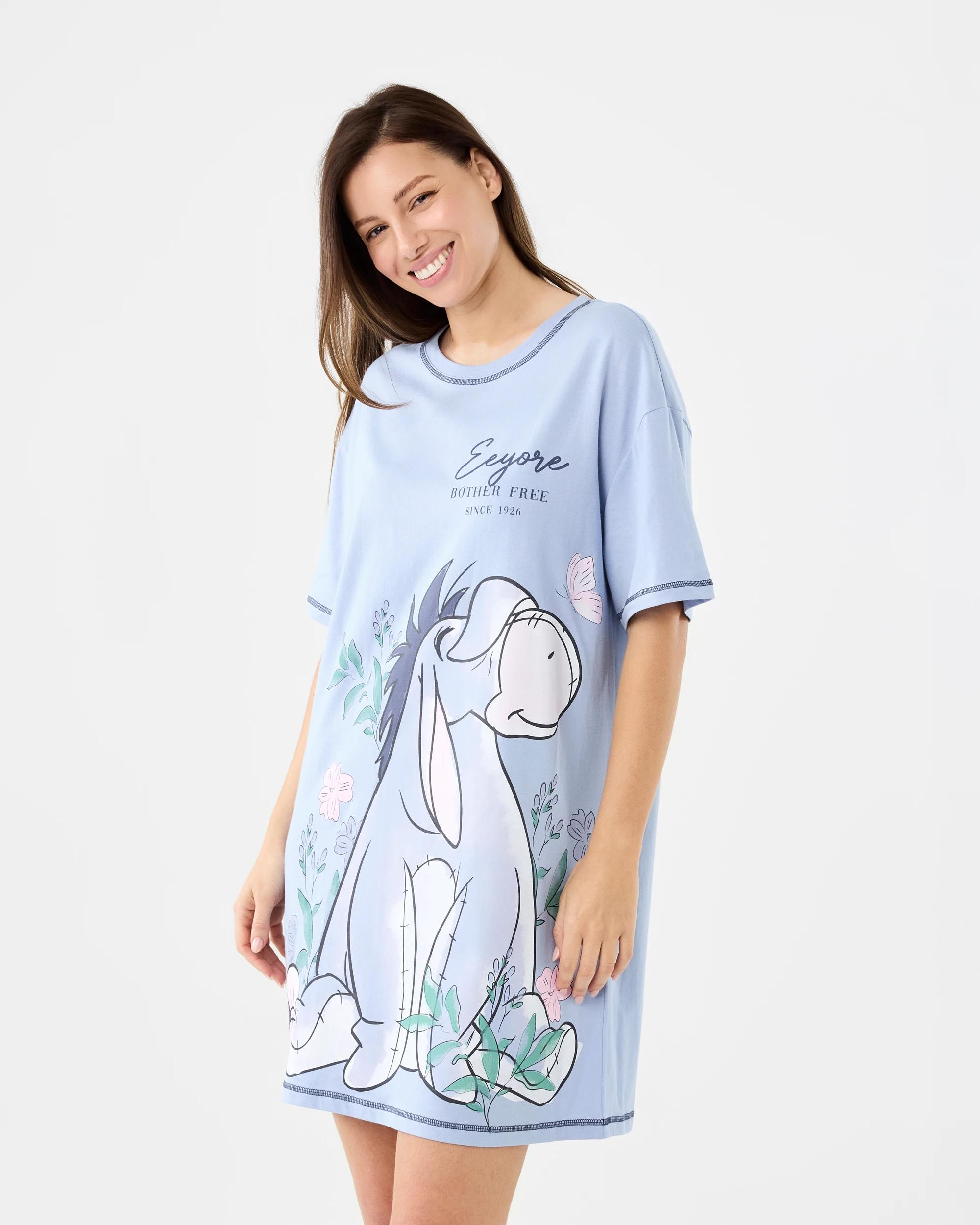 2 Eeyore License Cotton Knit Nightie Eeyore Plp, 2 of 7