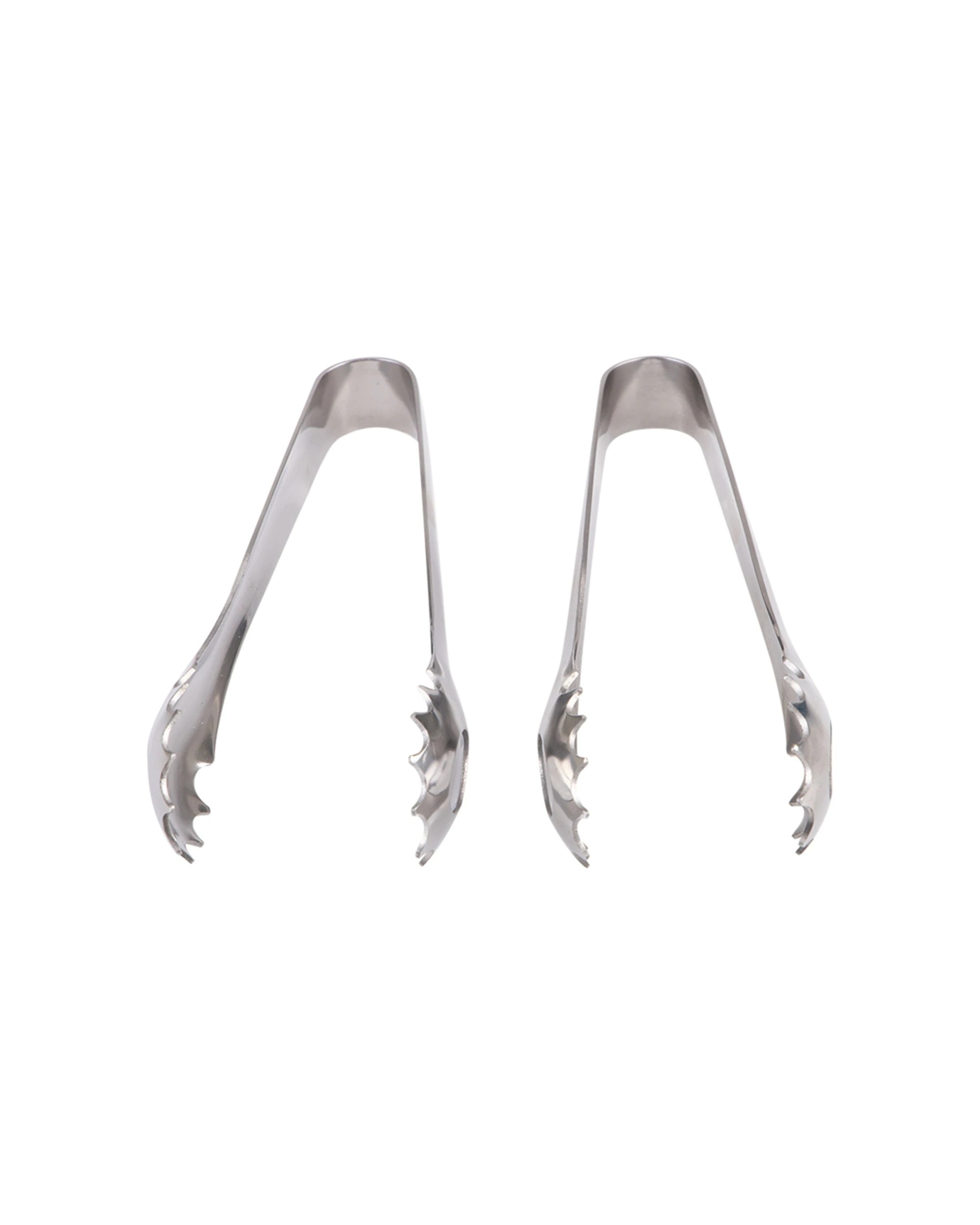 4 Appetito 2pc Stainless Steel Appetiser Tongs 13cm - Metallic, 4 of 5