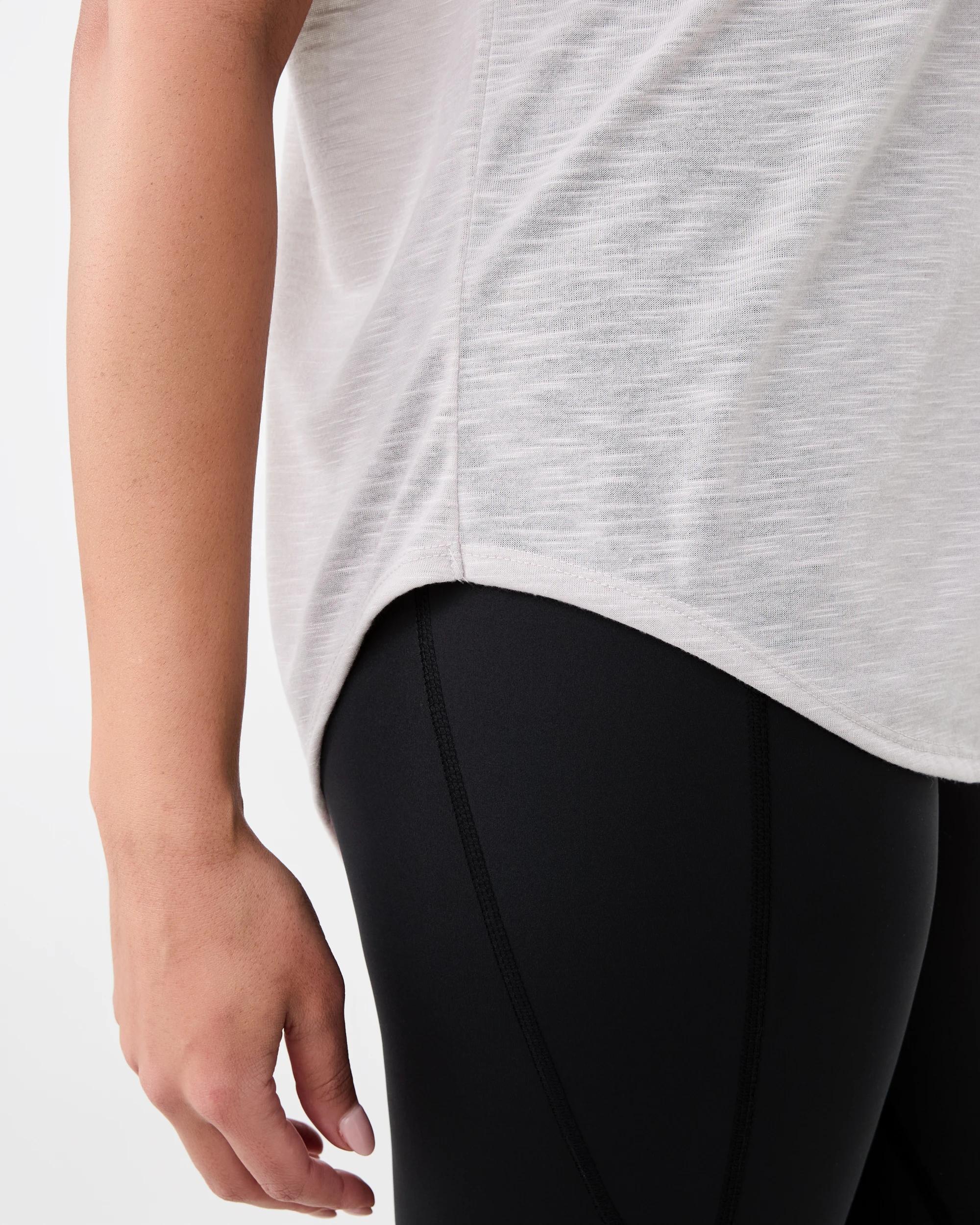 6 Active Womens Relax Sleeve T-shirt Peak Grey, 6 of 6