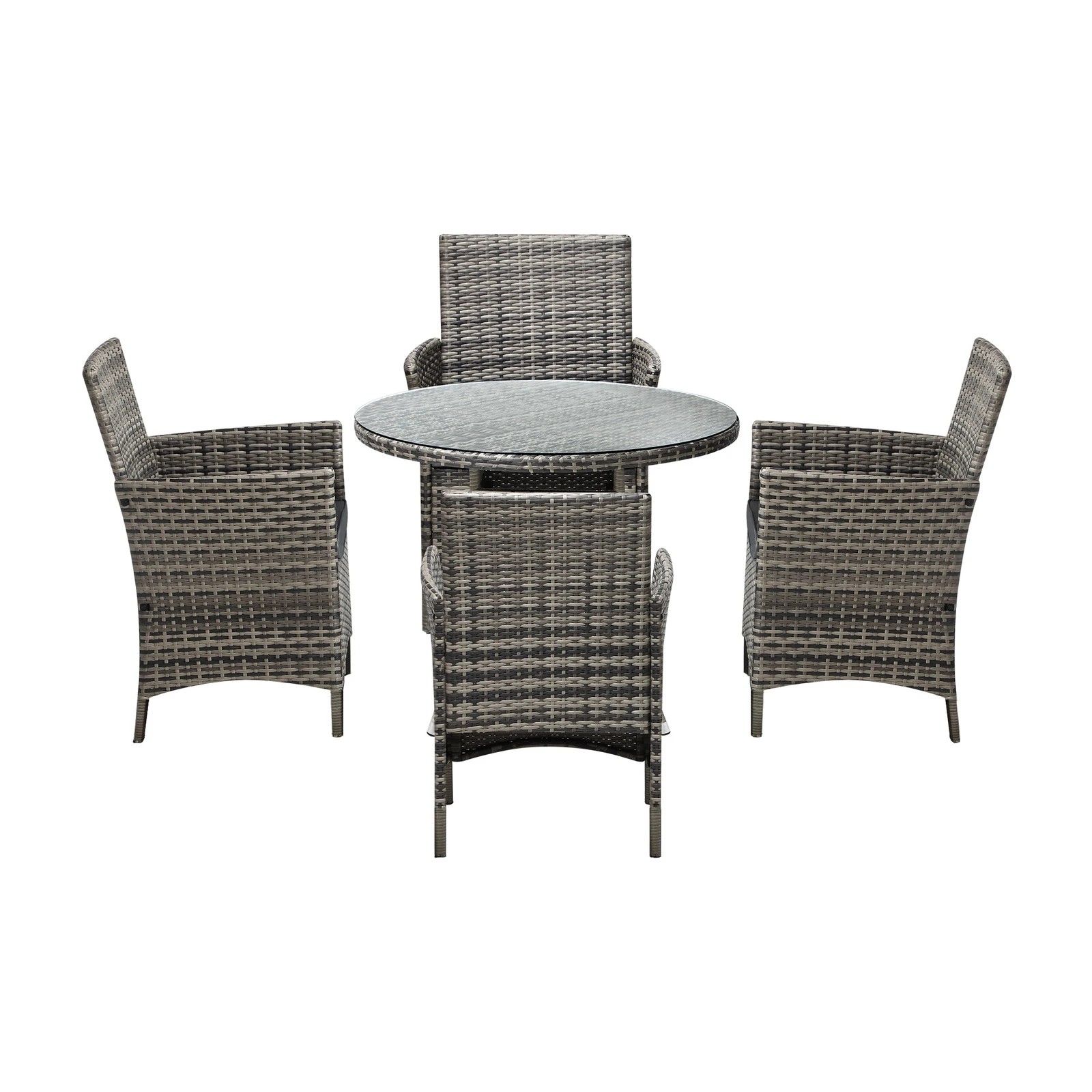 8 Livsip Outdoor Dining Set Table & Chairs 5pcs Patio Furniture Lounge Setting
 - Multi, 8 of 10