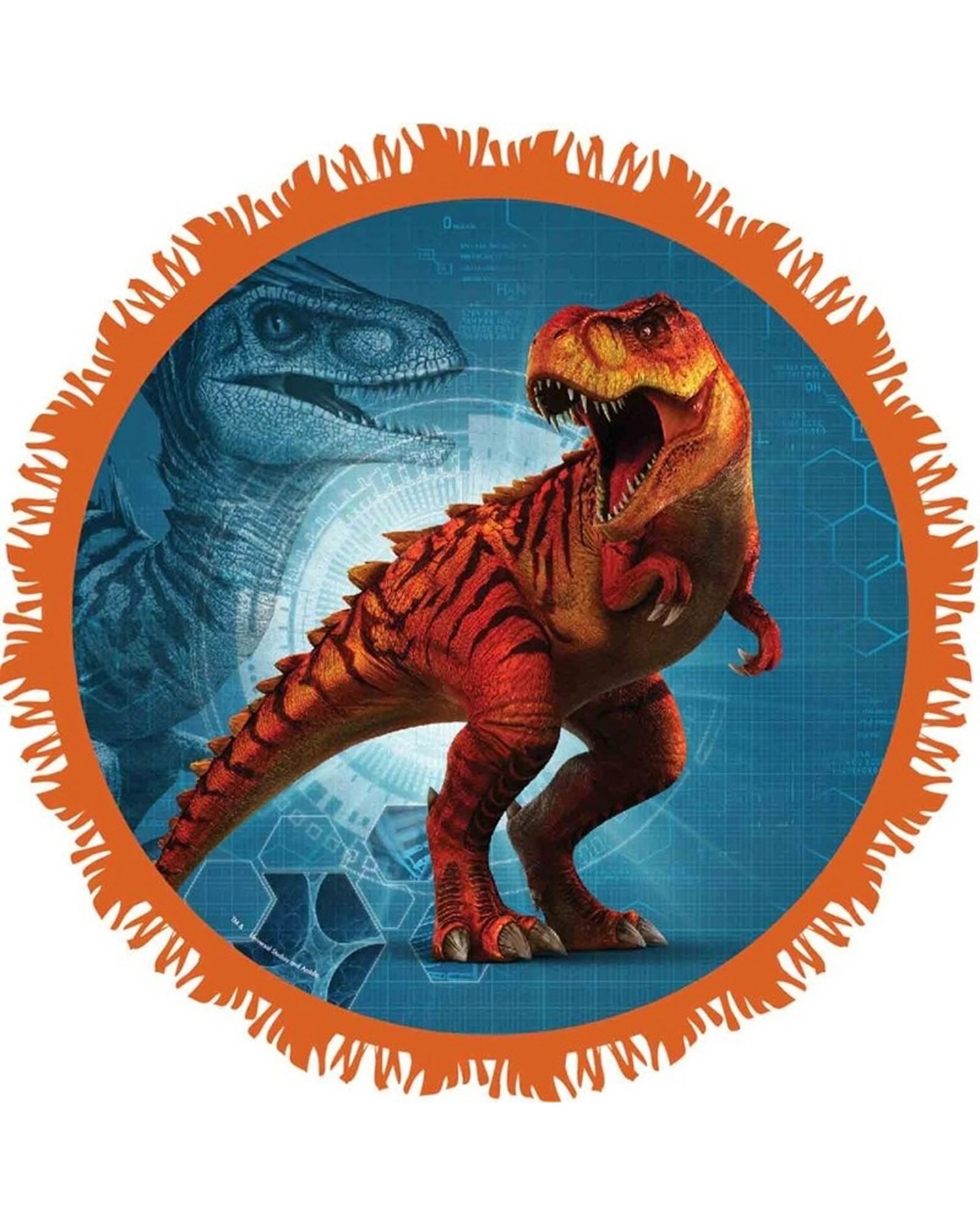 1 Anagram Jurassic World Expandable Pull String Drum Pinata Kids Birthday Party Game - Multi, 1 of 1