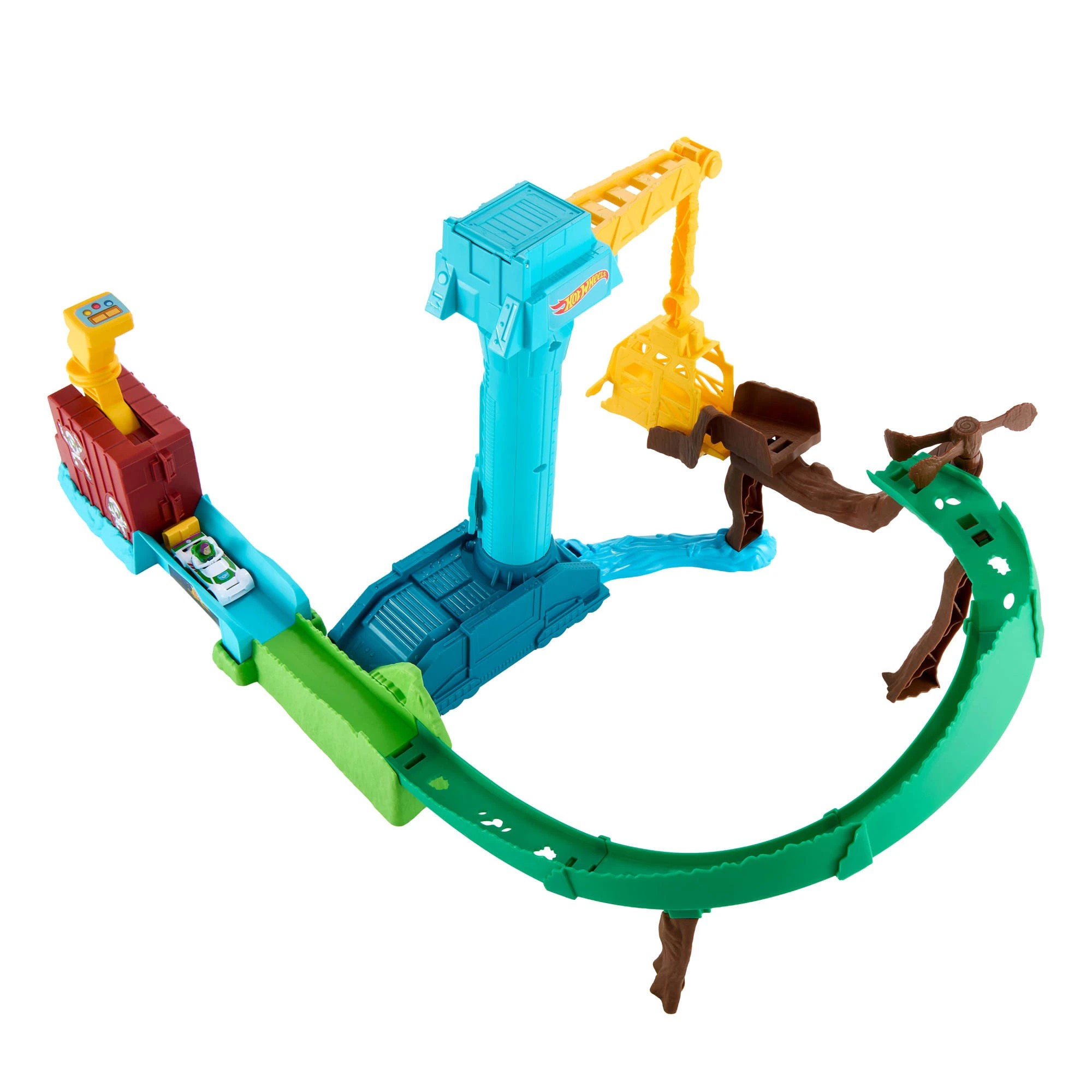 4 Hot Wheels Superstar Speeders Hi-Tech Buzz Lightyear’s Star Command Adventure Track Set, 4 of 6