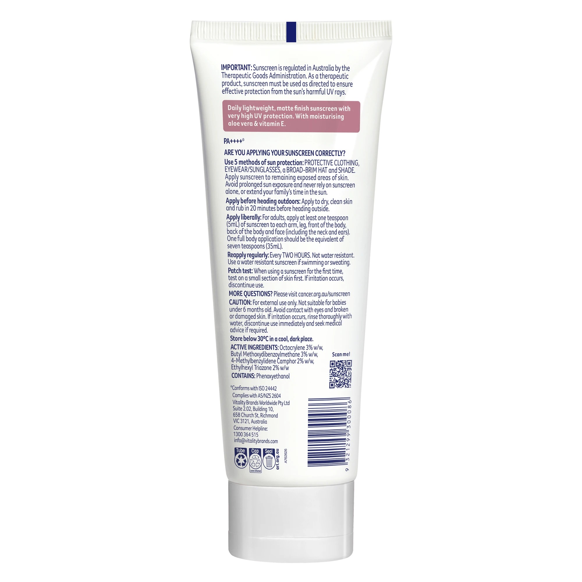 2 Cancer Council SPF50+ Daily Moisturiser 150ml - Aloe Vera and Vitamin E, 2 of 4