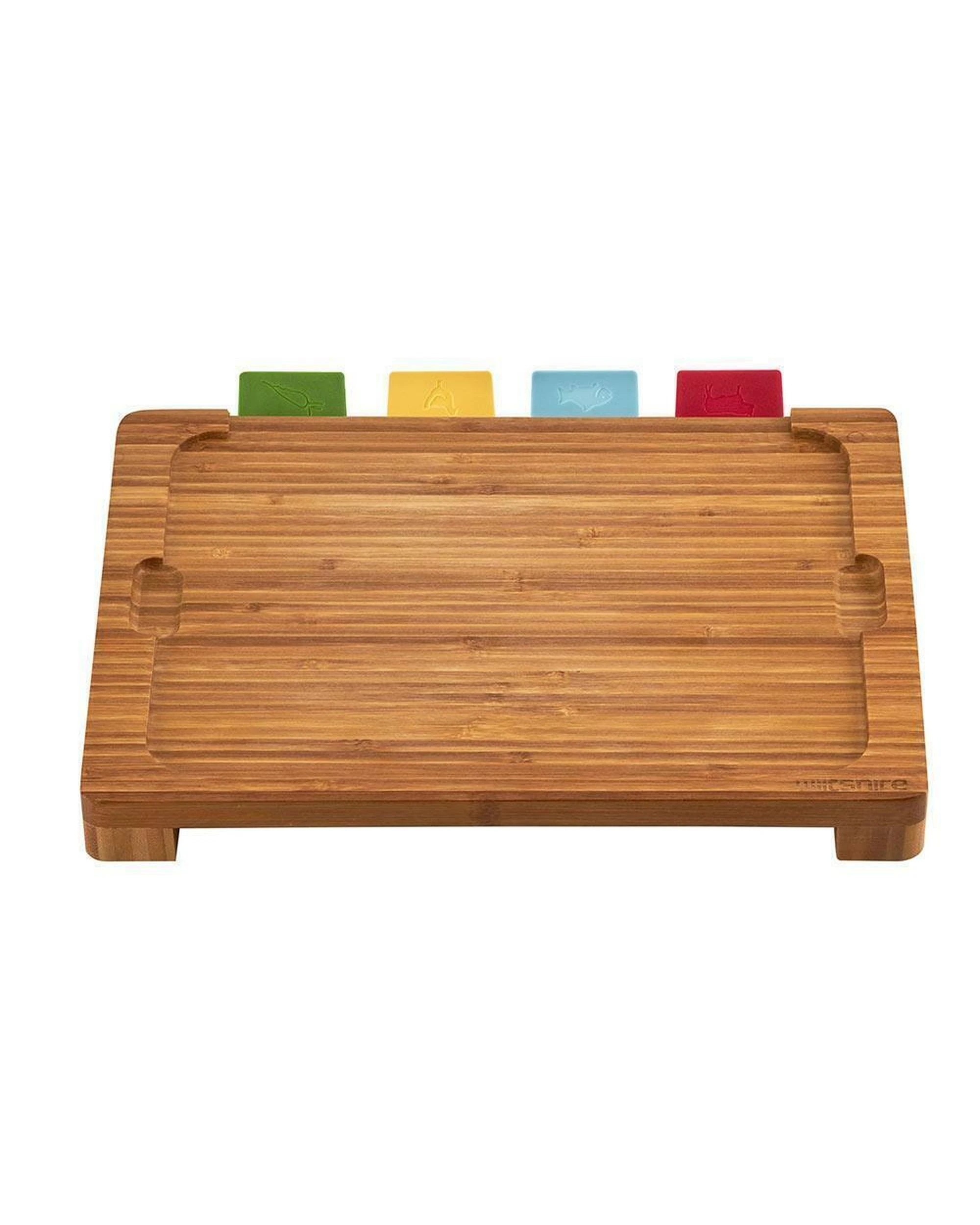 2 Wiltshire Bamboo 4 Piece Multi Chopping Board Set Colour Coded, 2 of 7