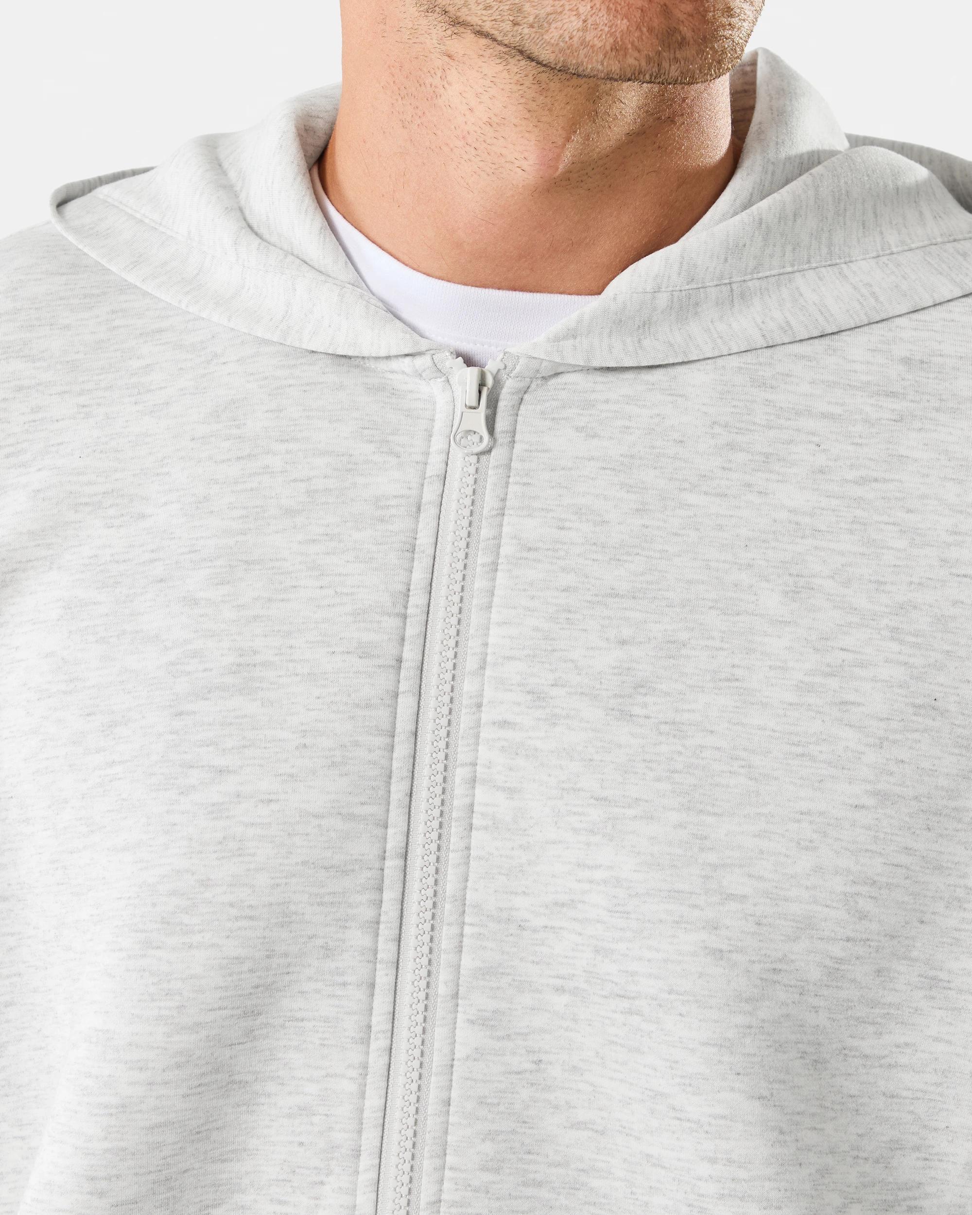 7 Oversized Scuba Zip Through Sweatshirt Ice Marle, 7 of 8