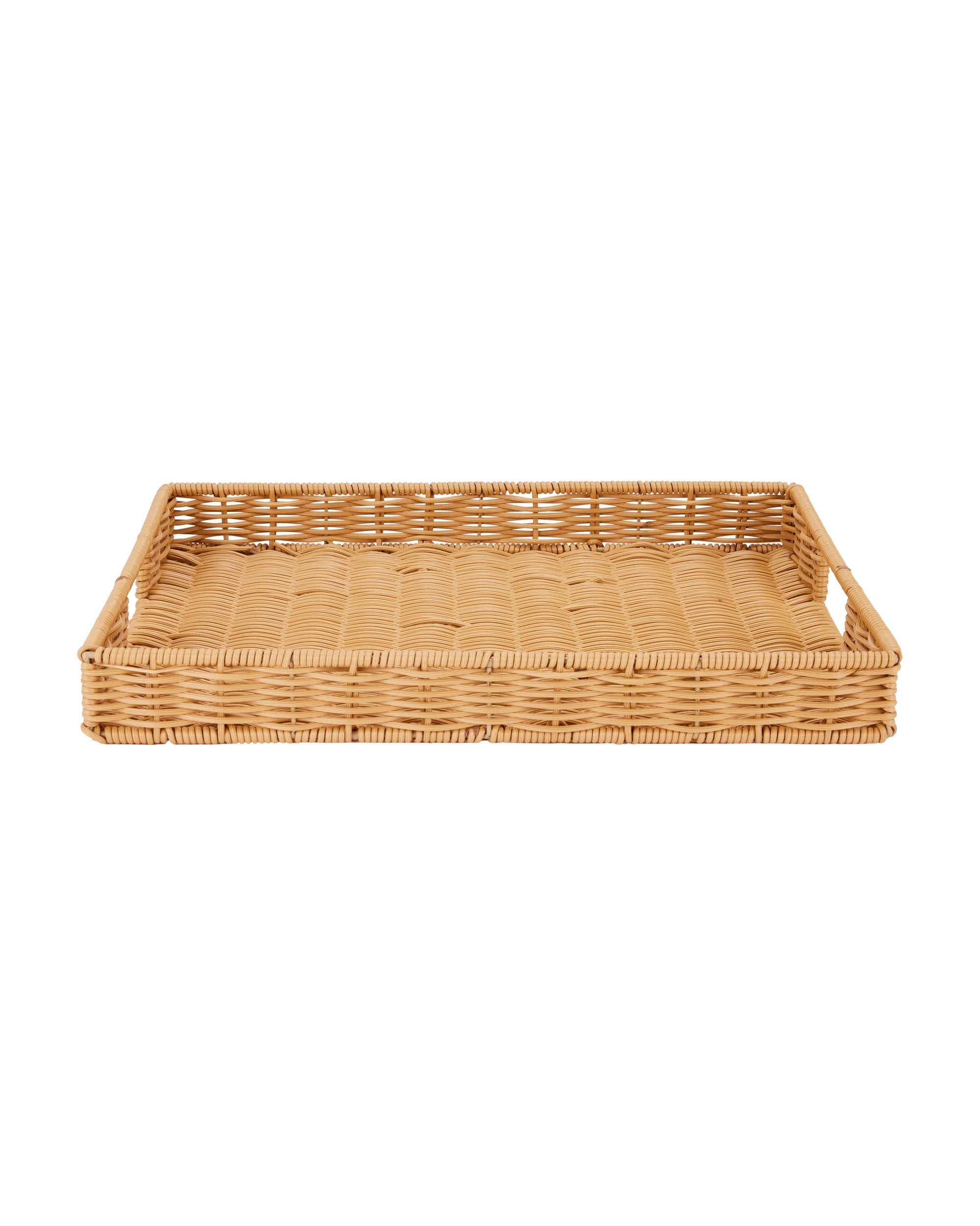 2 Rattan Look Rectangle Decor Tray, 2 of 6