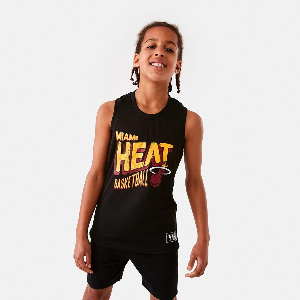 1 Official NBA Kids Mesh Tank Heat 7cga, 1 of 10
